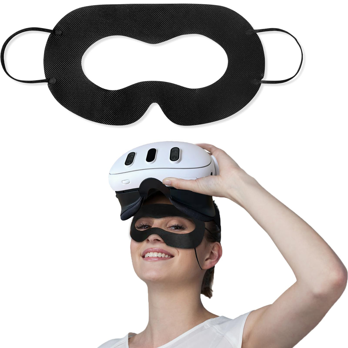 Fuyaha Vr Face Cover Disposable Hygiene Vr Face Eyes Mask Pads Facial Interface For Meta Quest 3 Quest 2, Accessories For Apple