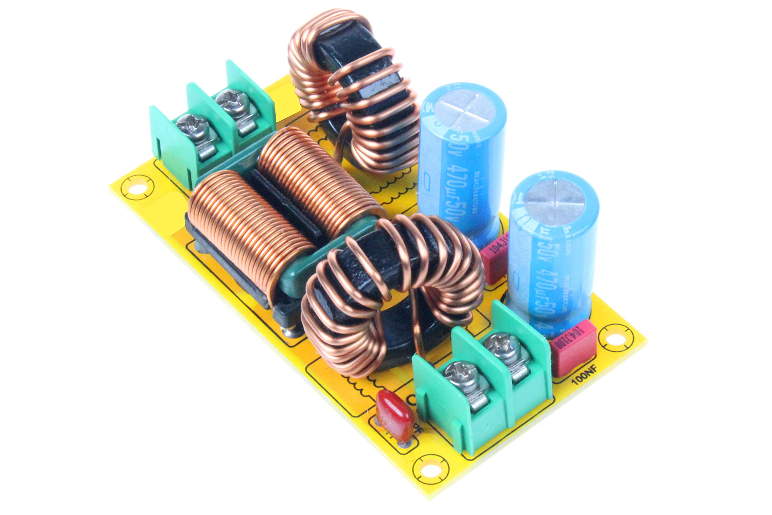 Noyito Dc Lc Filter Dc Emi Power Filter 0 To 50V 2A 4A 10A 20A Filtering Board (20A)