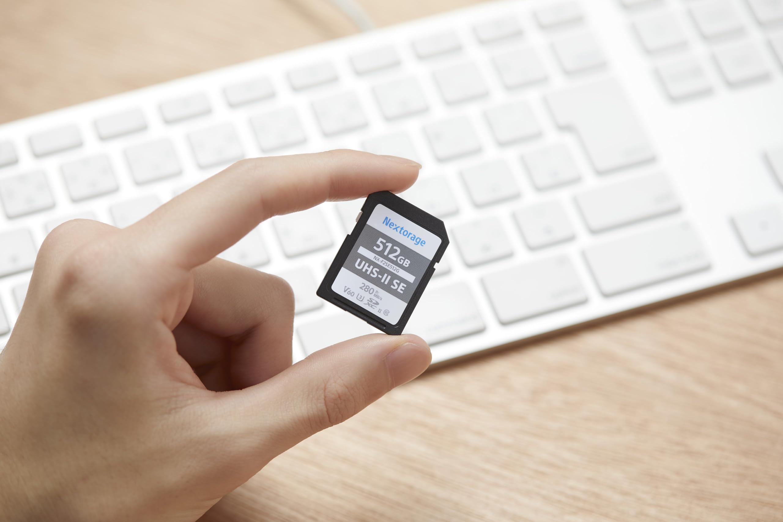 Nextorage 512Gb Sdxc Uhs Ii V60 Japanese Brand Max. Write Speed 100Mb/S Max. Read Speed 280Mb/S 4K Recording Nx F2Se512G/Ine Sd