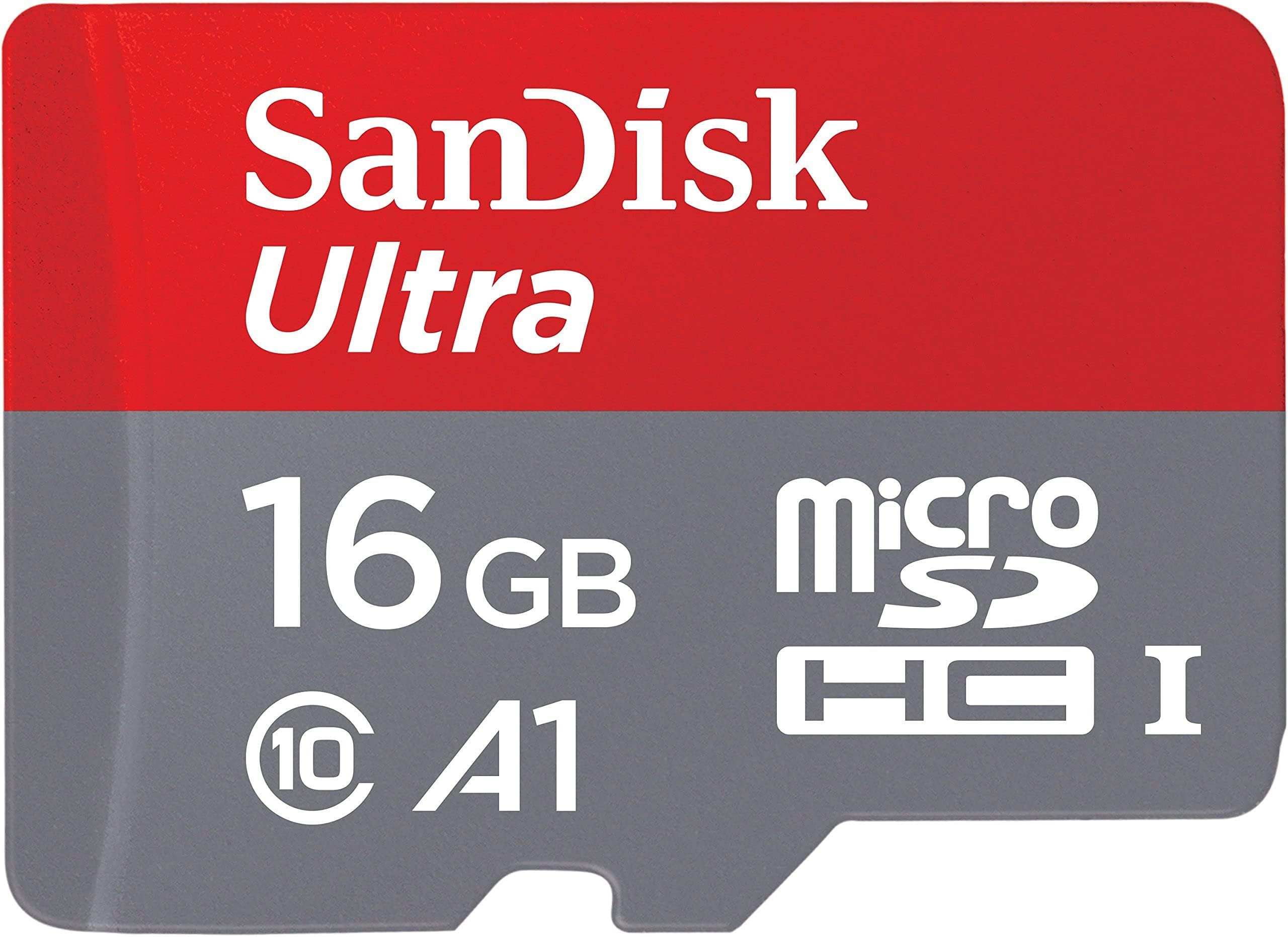 [Older Version] Sandisk 16Gb Ultra Microsdhc Uhs-I Memory Card With Adapter - 98Mb/S, C10, U1, Full Hd, A1, Micro Sd Card - Sdsq