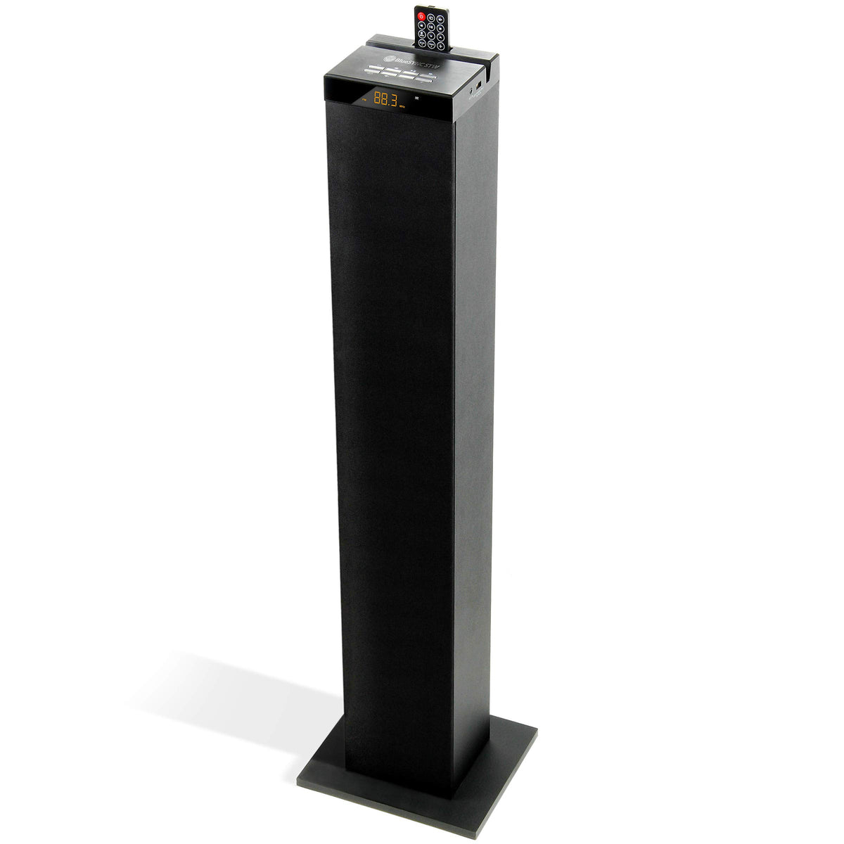 Gogroove Bluetooth Tower Speaker With Subwoofer Built In - Floorstanding Home Speaker With Powerful Bass And Dual Drivers, 120W 