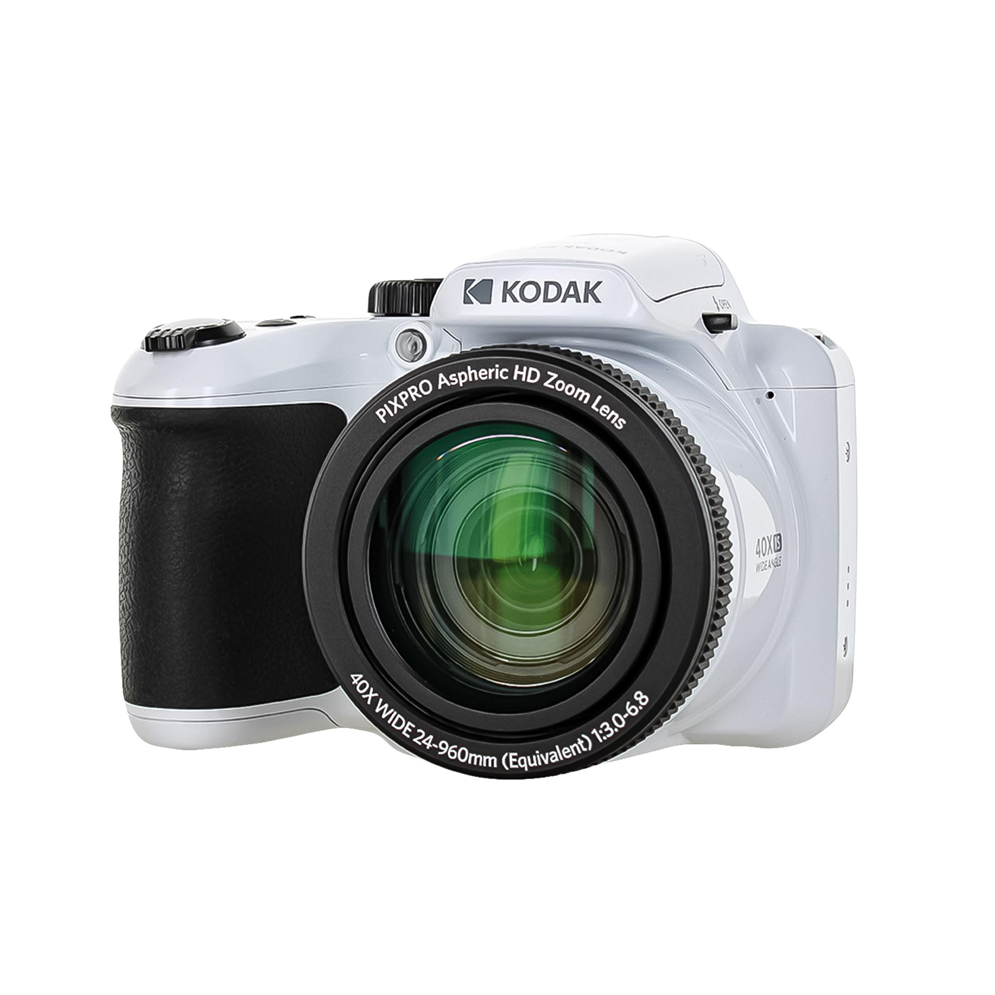 Kodak Pixpro Az405 Digital Camera In White (Az405Wh) Bundle Including: 128 Gb Memory Card, Rechargeable Batteries, Case, Flexibl