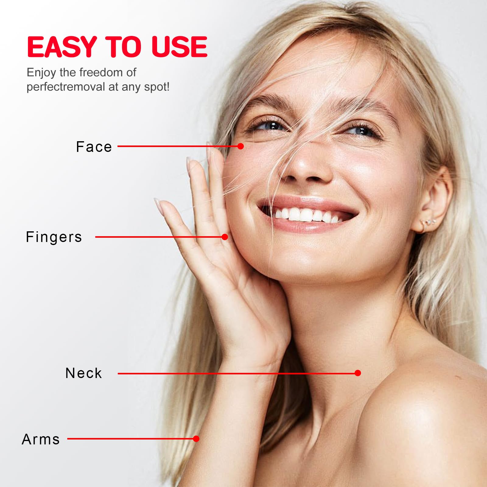 Women Facial Hair Removal Device Battery Operated With 2 Replacement Heads, Ladies Face Shaver For Peach Fuzz Upper Lip, Chin