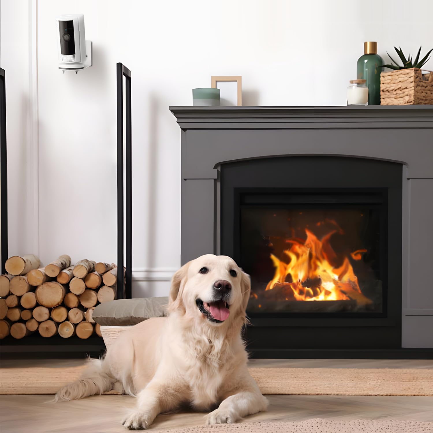 Adhesive Wall Mount For Ring Indoor Cam (2Nd Gen And 1St Gen)   Metal Camera Holder, Two Installation Ways With Strong Adhesive Tape Or Screws (2Pack)