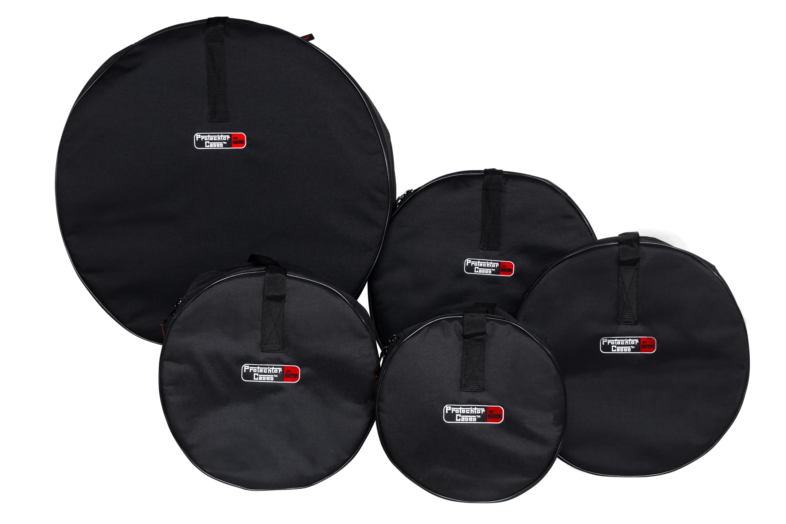 Gator Cases Rock Drum Set Bags: 22''X18'', 10''X8'', 12''X9'', 16''X16'', 6.5''X14''; (Gp Rock 100)