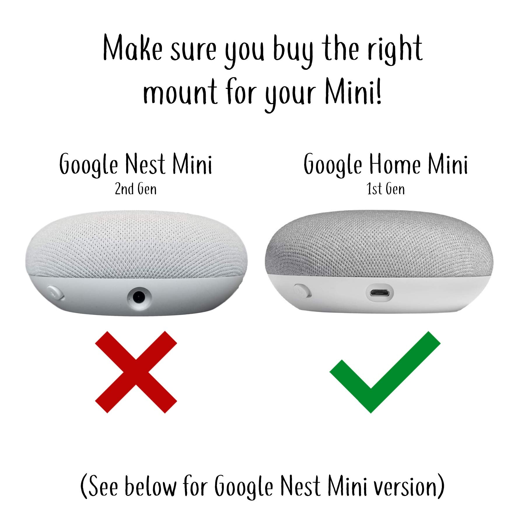 Dot Genie Google Home Mini (1St Gen) Backpack: The Simplest And Cleanest Outlet Wall Mount Hanger Stand For Home Mini (1St Gen)   No Cord Wrapping Required   Designed In Usa (Black)