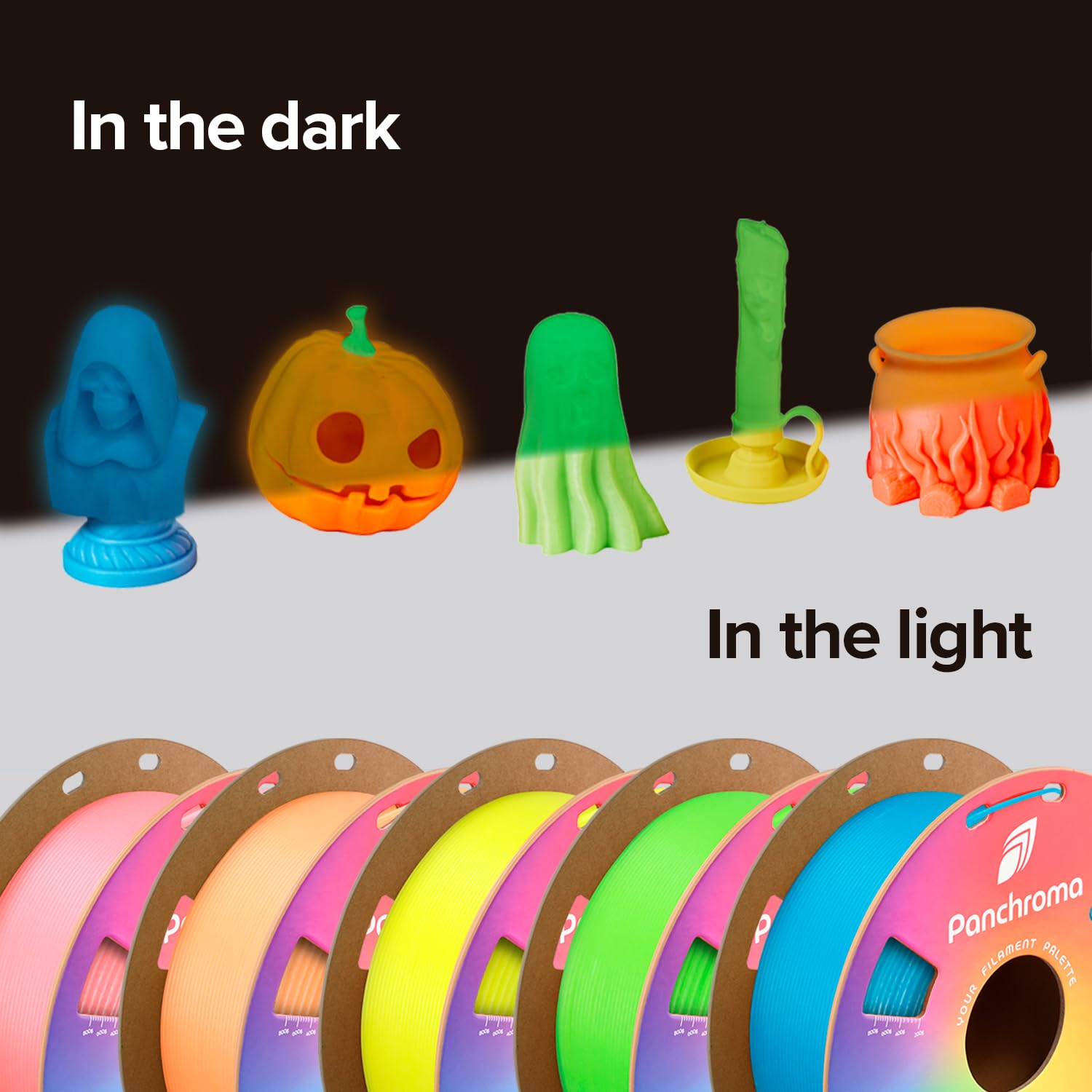 Polymaker Panchroma Pla Filament, Luminous Yellow 1.75Mm 3D Printing Filament, 3D Printer Pla Filament, Fit Most Fdm 3D Printers