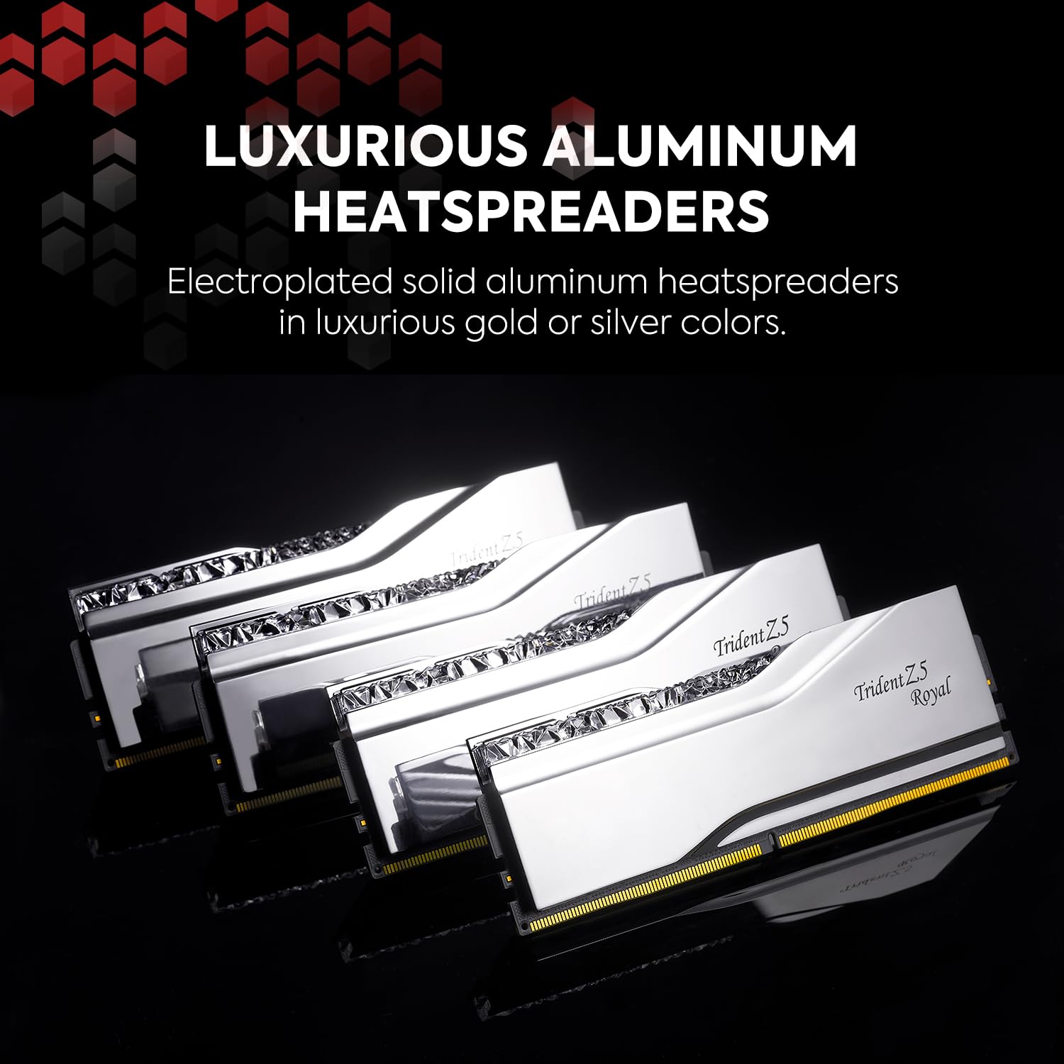 G.Skill Trident Z5 Royal Series Ddr5 Ram (Intel Xmp 3.0) 32Gb (2X16Gb) 7200Mt/S Cl34-45-45-115 1.40V Desktop Computer Memory U-D