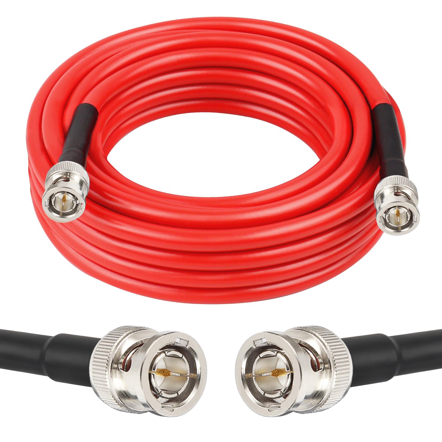 Xrds  Rf 12G Sdi Cable 20Ft, Sdi Video Cable 3G/6G/12G 75Ohm Rg6 Bnc Cable Supports Hd Sdi/3G/6G Sdi/4K For Video Security Camer