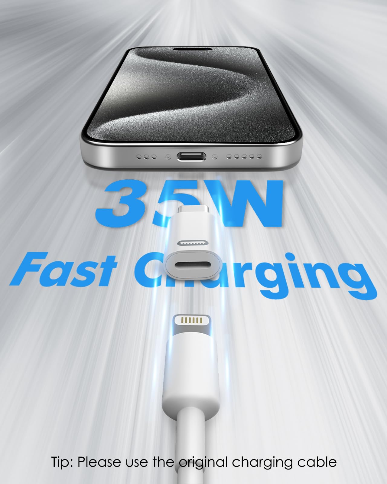 MoKo Lightning Female to USB C Male Adapter, 2Pack USB C to Lightning Adapter for iPhone 15/16 Pro/16 Pro Max/Plus,Galaxy S24, iPad Pro/Air,for Fast Charging/Data Transfer, Not for Audio/OTG, White PD