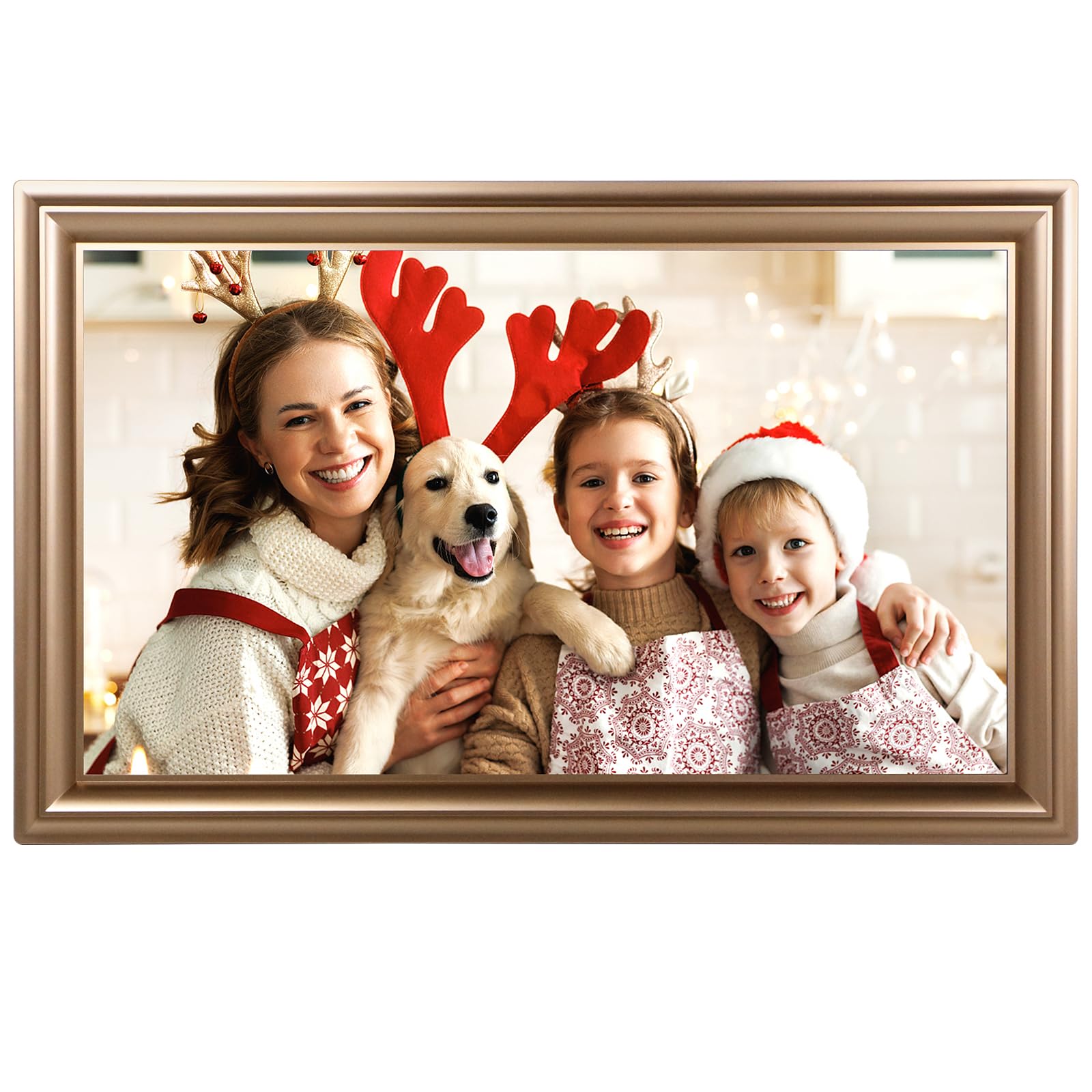 16 Inch Large Digital Picture Frame, Canupdog Wifi Digital Photo Frame With 1080P Ips Touchscreen, 32Gb Storage, Auto Rotate, Wa