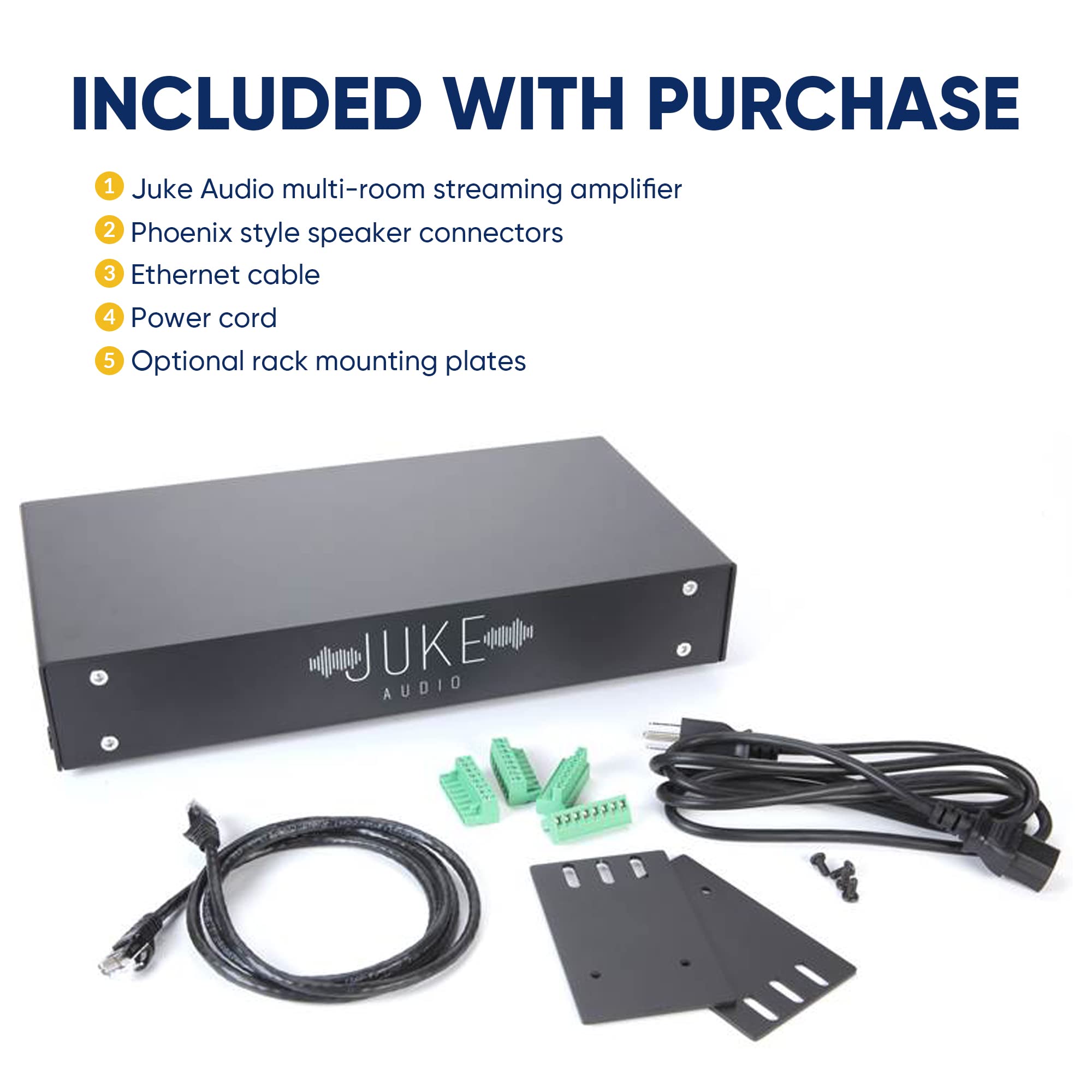 Juke-6 | 6 Zone Audio Amplifier | Wirelessly Controlled Multi-Room Audio System | Compatible With Airplay 2, Spotify Connect, Bl