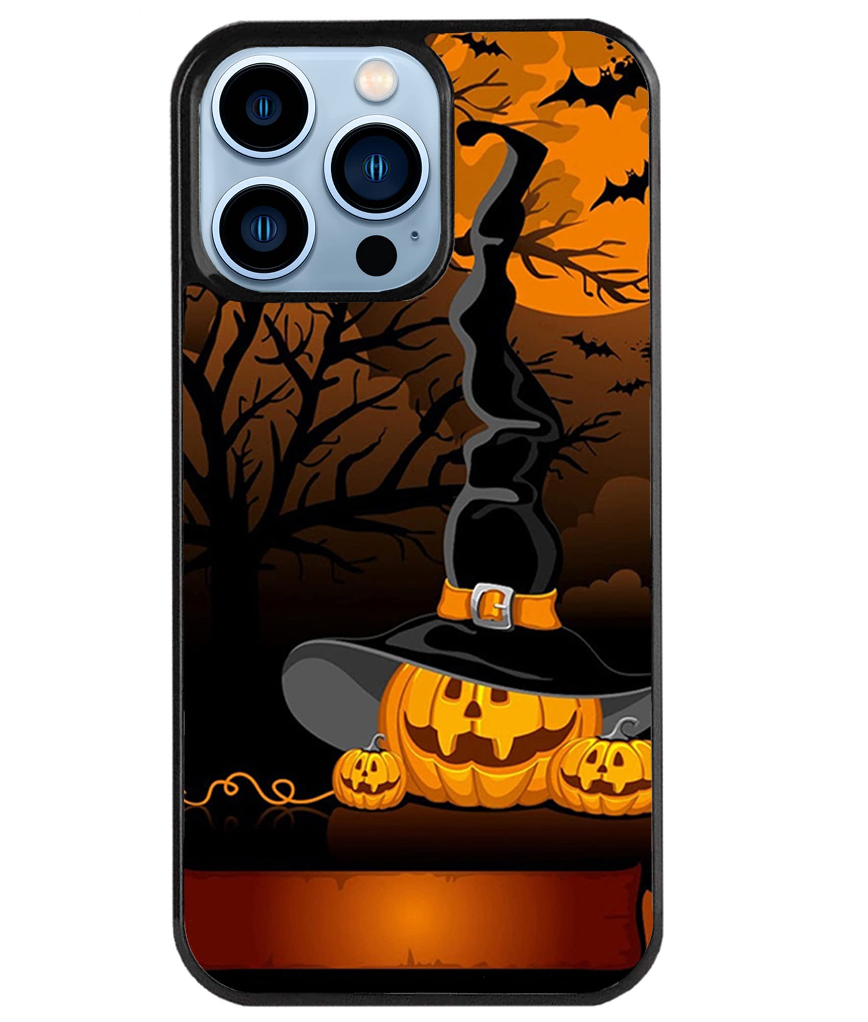 Vuttoo For Iphone 13 Pro Case   Halloween Pumpkins Witch Hat Pattern Phone Case   Tpu Shock Absorption Protection Phone Cover Ca