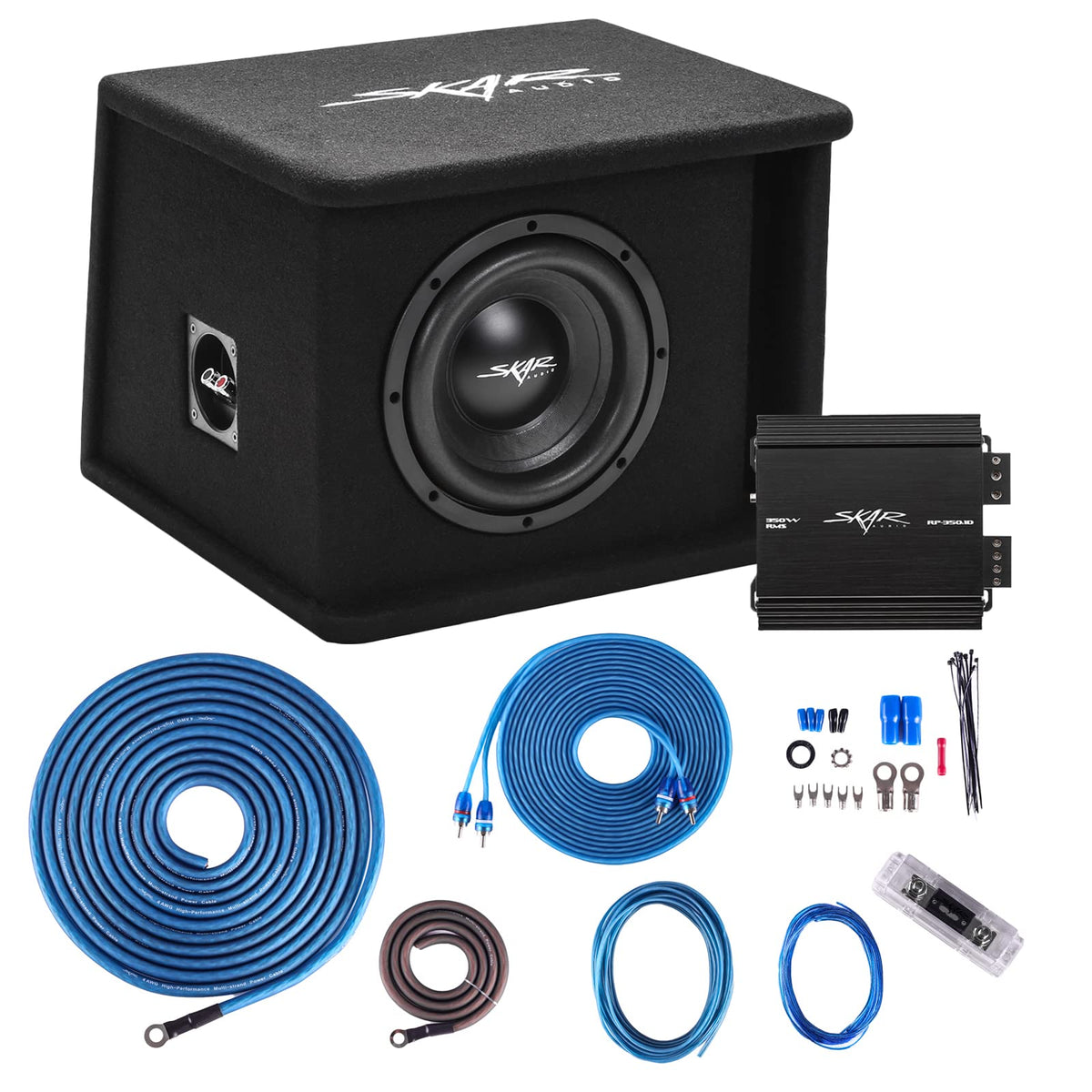 Skar Audio Single 8' Complete 700 Watt Sdr Series Subwoofer Bass Package   Includes Loaded Enclosure With Amplifier