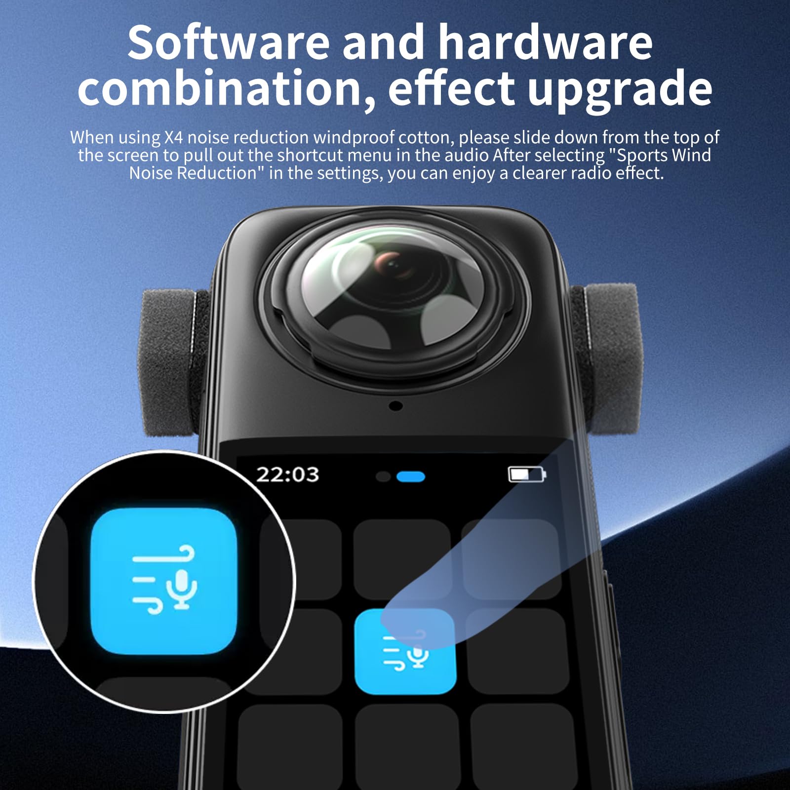 Vrig 6Pcs Mic Wind Muff For Insta 360 X4 / X3