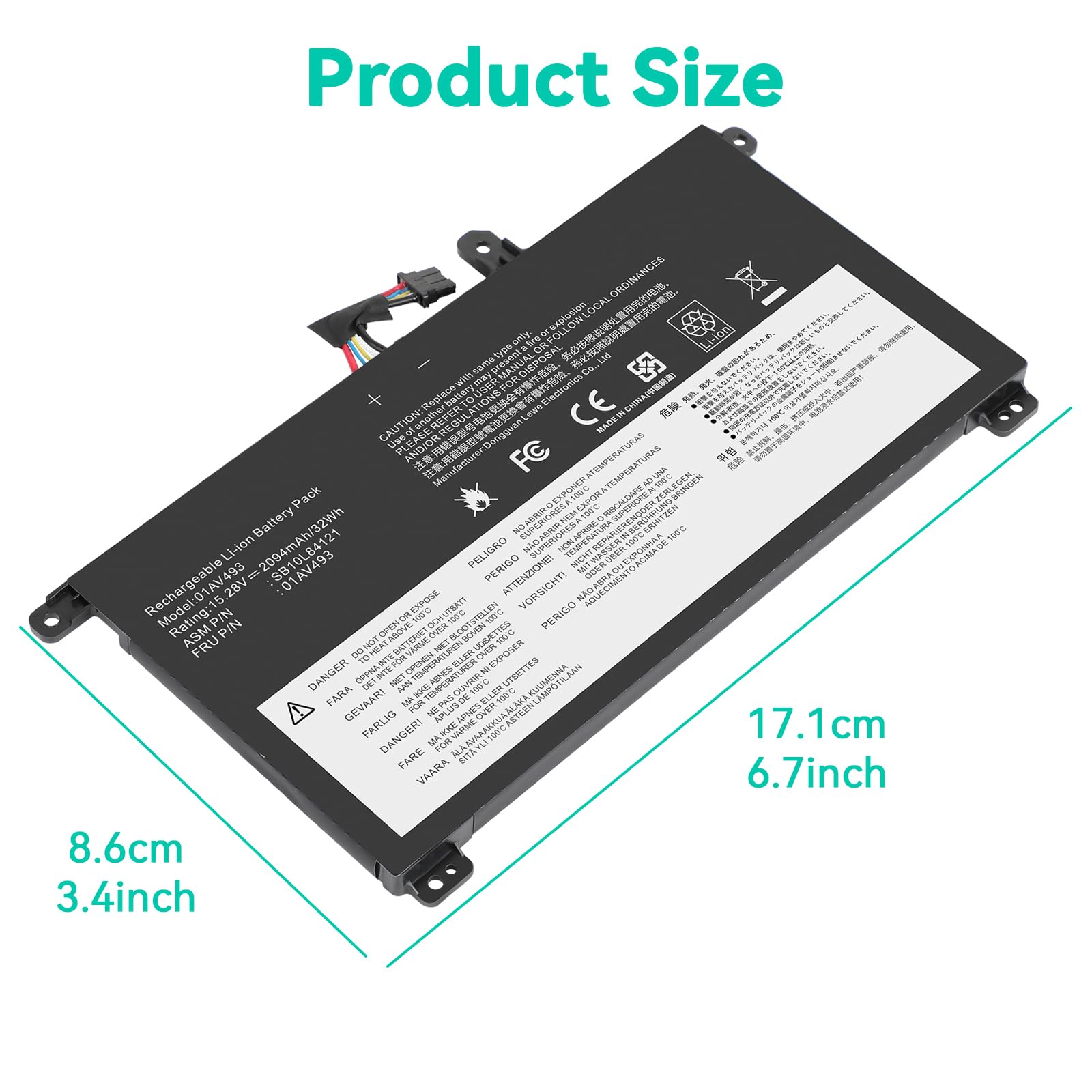 Fancy Buying 00Ur891 00Ur892 01Av493 Laptop Battery Replacement For Thinkpad T570 T580 P51S P52S Series 00Ur890 00Ur892 Sb10L841