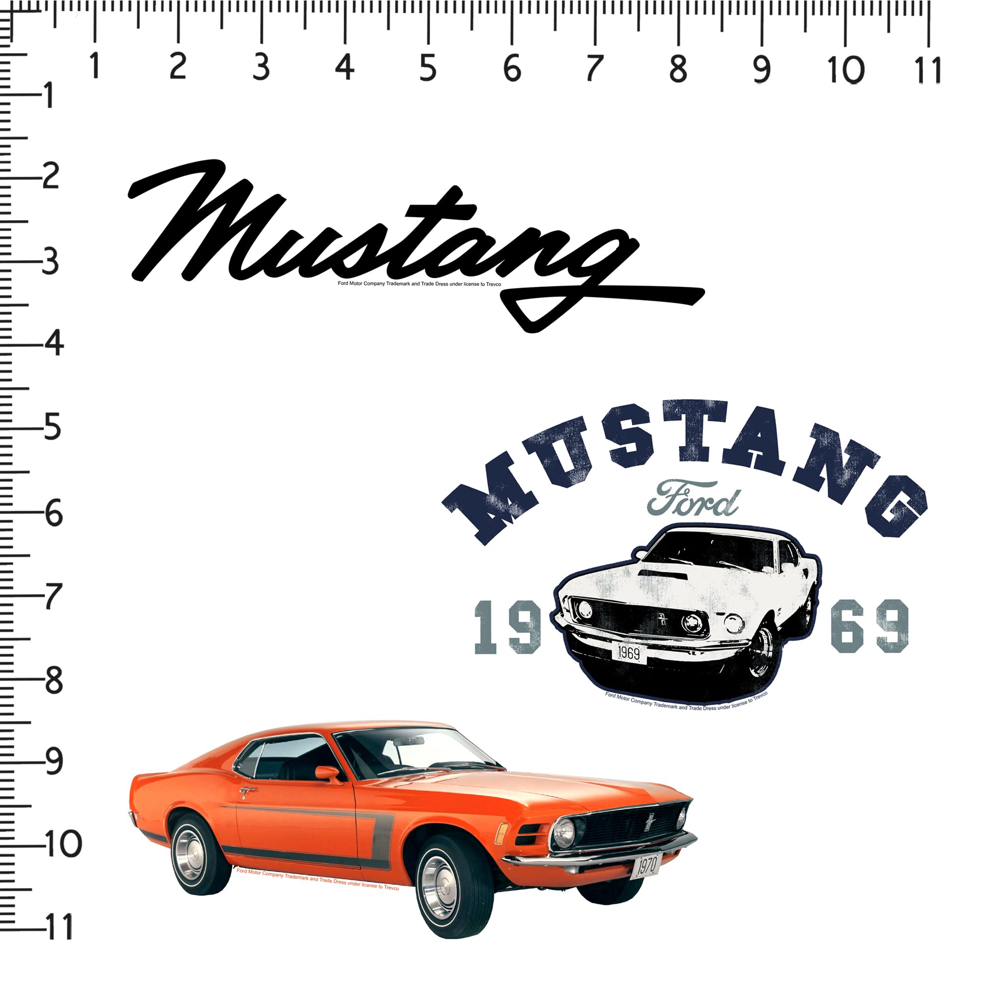 Ford Mustang Vinyl Large Deluxe Stickers Variety Pack   Laptop, Water Bottle, Scrapbooking, Tablet, Skateboard, Indoor/Outdoor