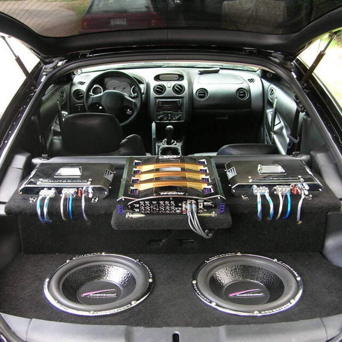 Muzata 10 Gauge Amplifier Installation Kit With Rca Interconnect And Speaker Wire, Car Audio Subwoofer Wire, Amp Wiring, Auto Au