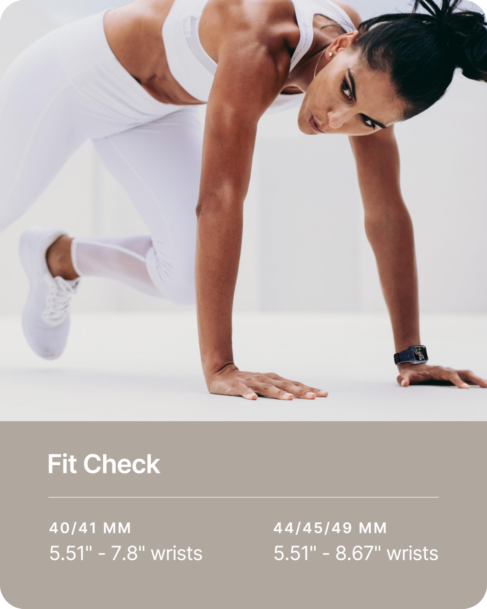 Fullmosa Watch Bands 44Mm, Rugged Iwatch Band Silicone With Screen Protector And Bumper Case For Men, Compatible With Apple Watc