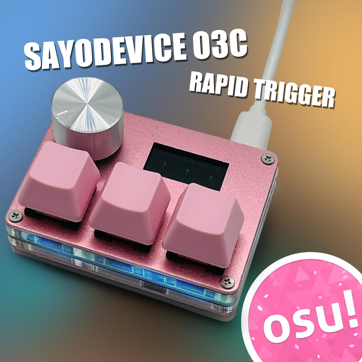 Osu Switch Btxetuel Sayodevice O3C Osu Keyboard Rapid Trigger Hall Switches Magne ...