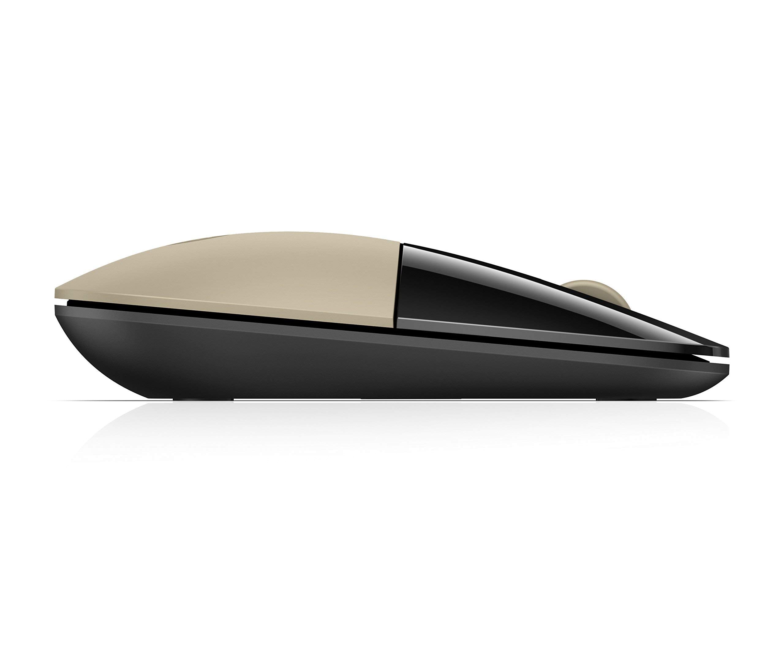 Hp 2.4Ghz Wireless Usb Mouse Z3700 (Matte Gold/Glossy Black), Modern Gold (X7Q43Aa#Abl)