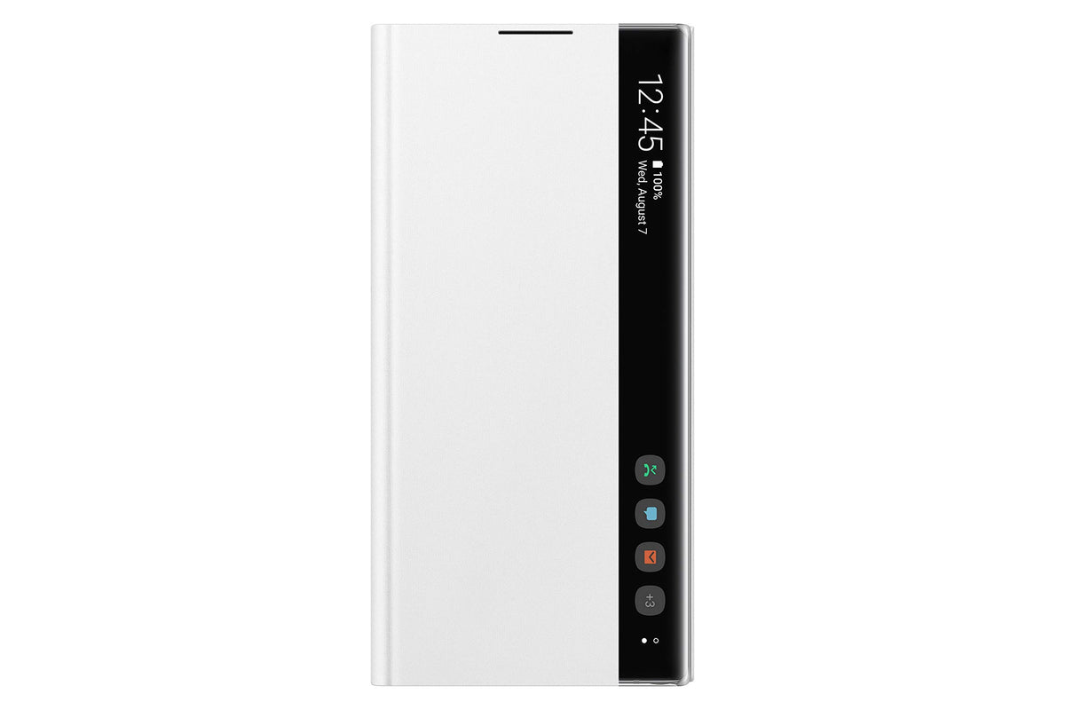 Samsung Galaxy Note10+ Case, S View Flip Cover   White (Us Version With Warranty)