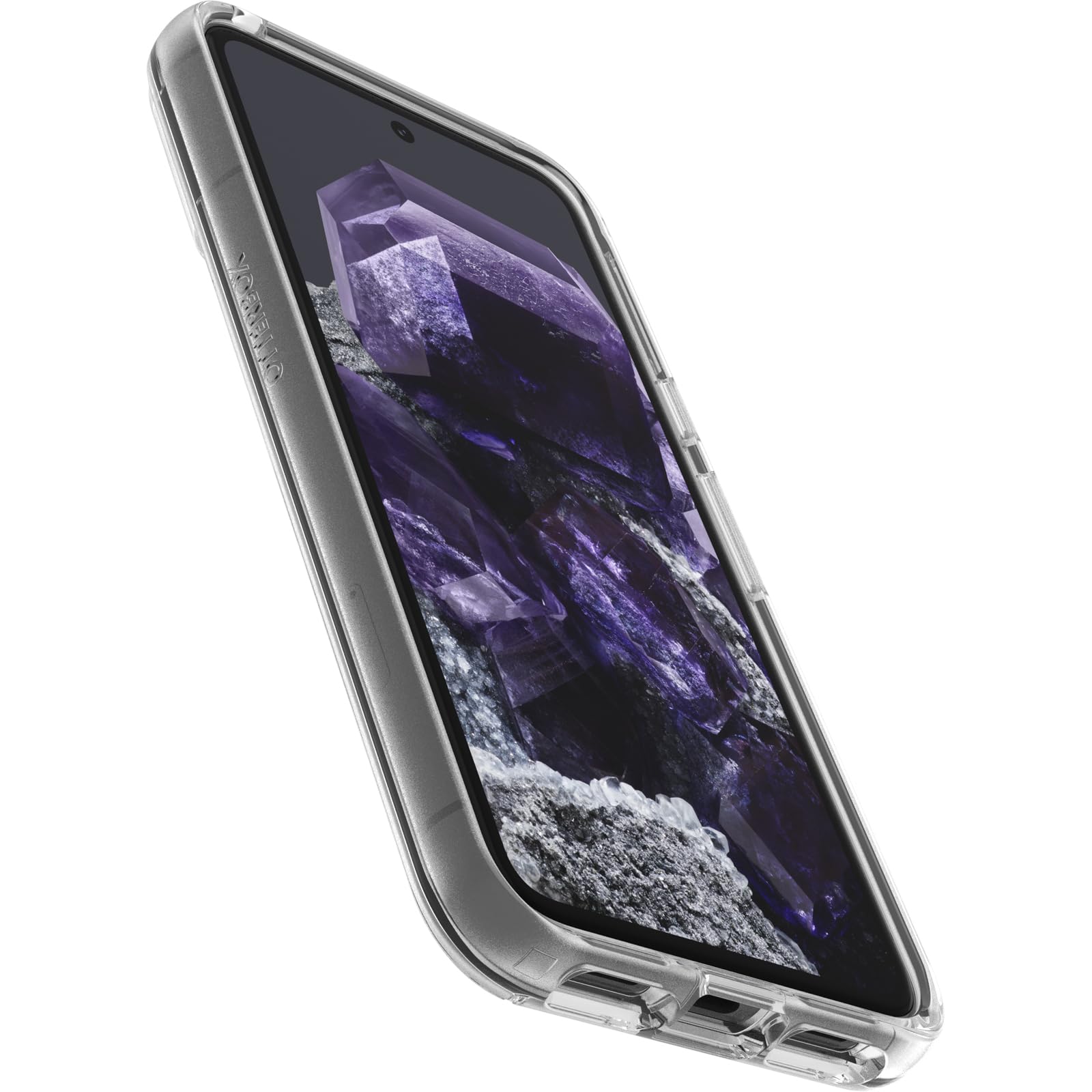 Otterbox Google Pixel 8 Symmetry Series Clear Case   Clear, Ultra Sleek, Wireless Charging Compatible, Raised Edges Protect Came