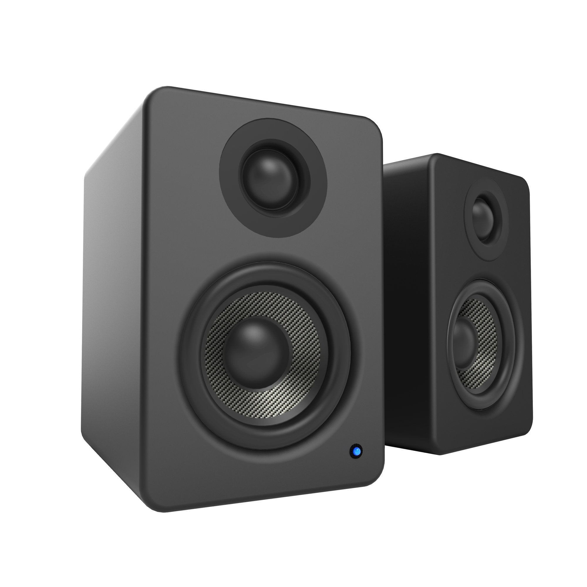 Kanto Yu2 Pc Gaming Desktop Speakers | 3 Composite Drivers | 3/4 Silk Dome Tweeter | Class D Amplifier | Pair | Matte Black With