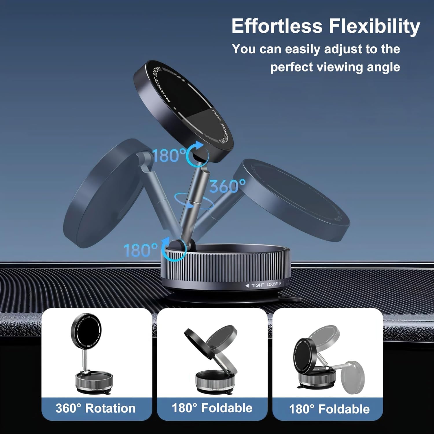 Psycat Suction Cup Phone Mount, Vacuum Magnetic Car Phone Holder Stand For Car, Vacuum Magnetic Cell Phone Holder Stand Suction