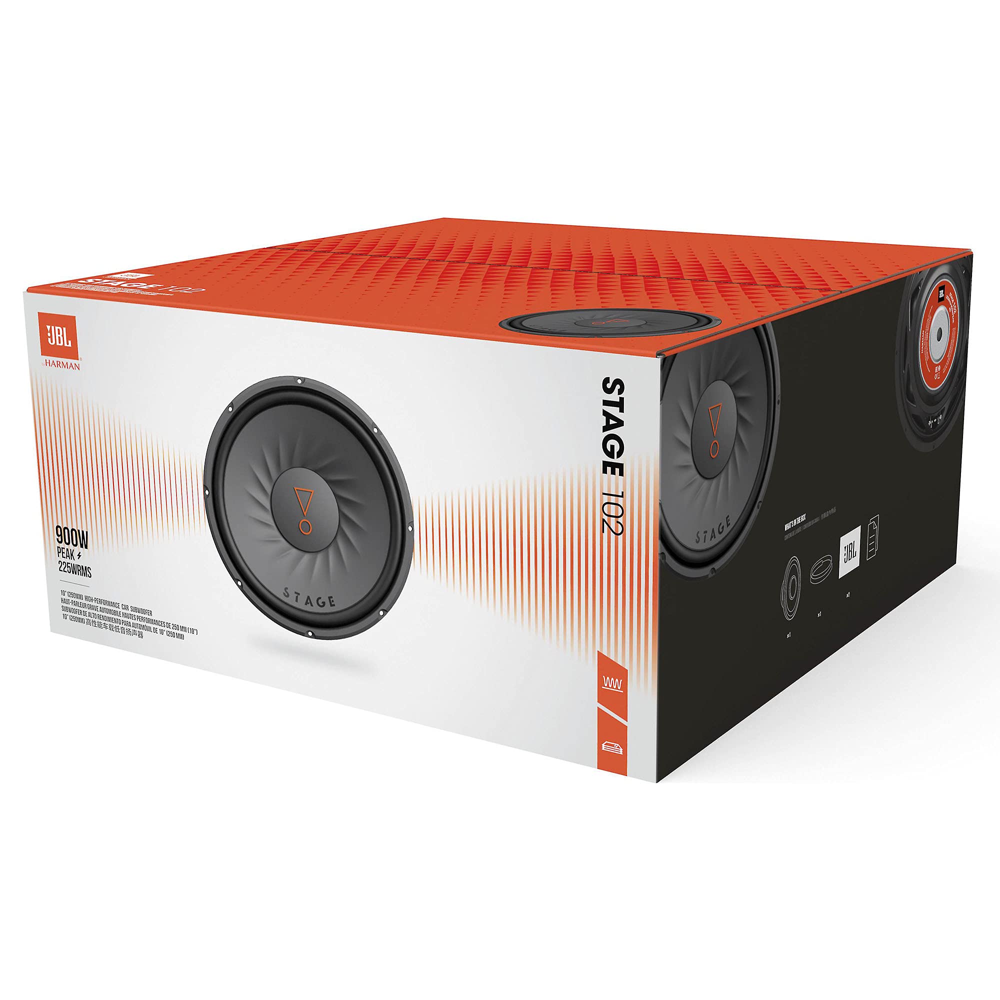 Jbl 10 Car Audio Subwoofer, Black