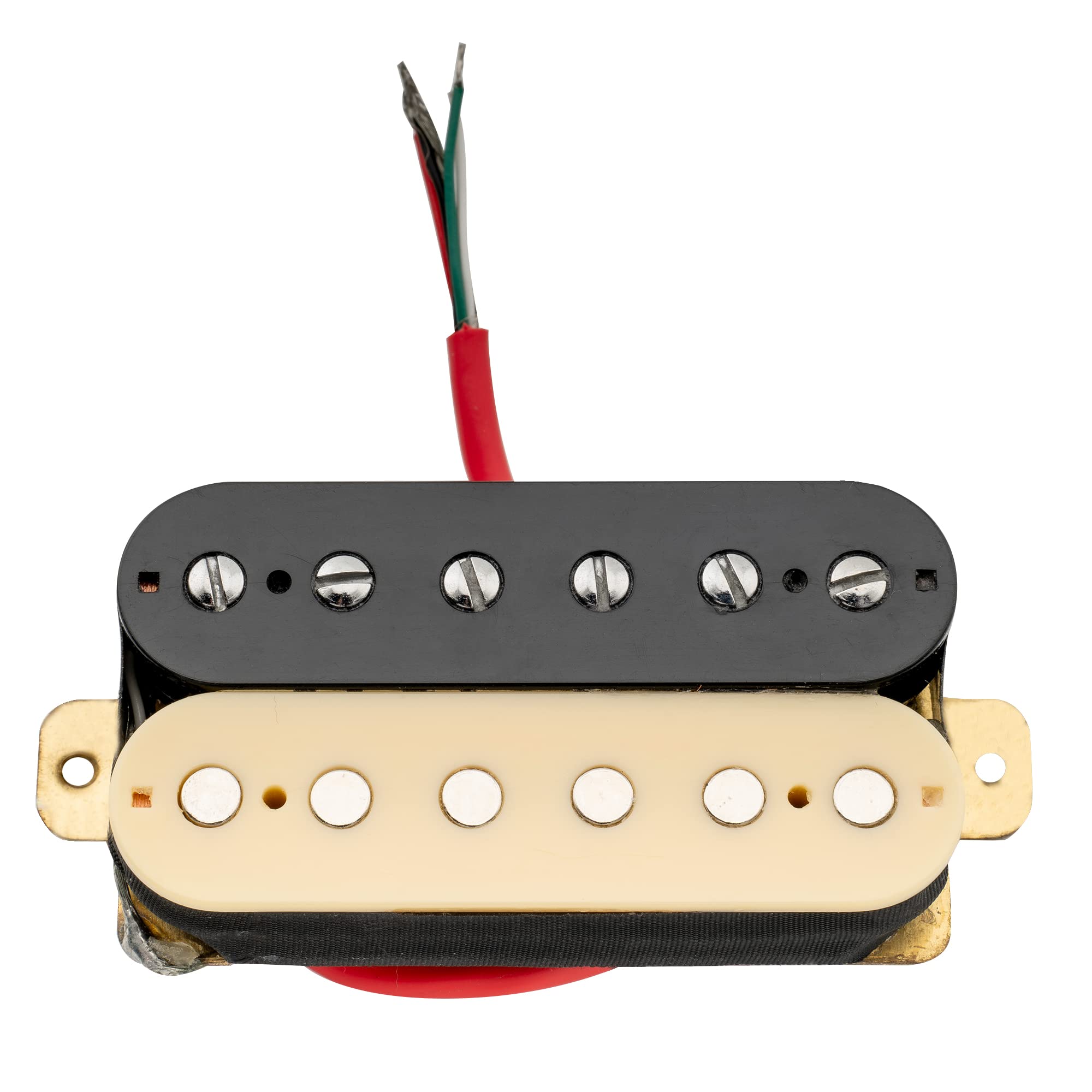 Musiclily Basic 52Mm Ceramic Humbucker Double Coil Bridge Pickup For Electric Guitar, Zebra