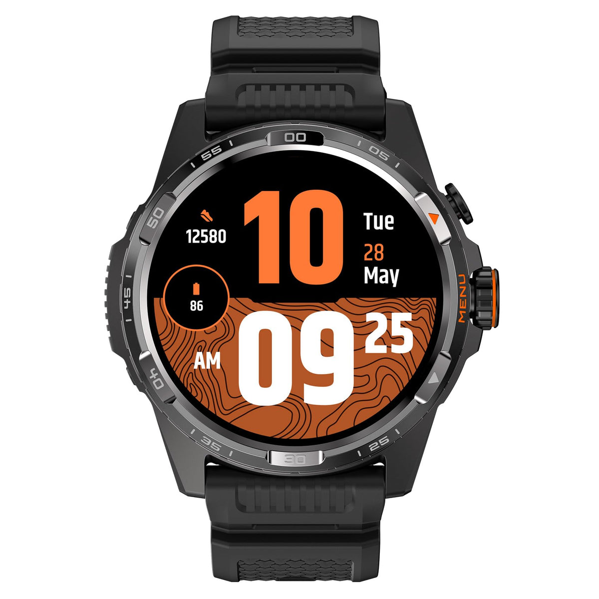 Ticwatch Atlas Smartwatch For Men Android Wear Os Smart Watch Outdoor 90 Hrs Battery 110+ Workout Modes Heat Map Fall Detection 