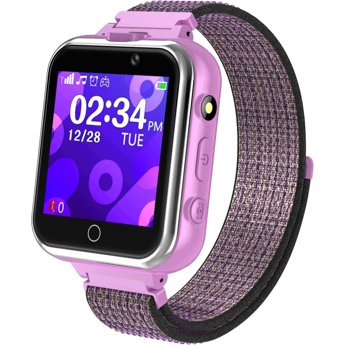 Pthtechus Kids Smart Watch, Smartwatch For Boys Girls Age 4 12 With 24 Puzzle Games 2 Hd Cameras Hd Touchscreen Mp3 Music Player