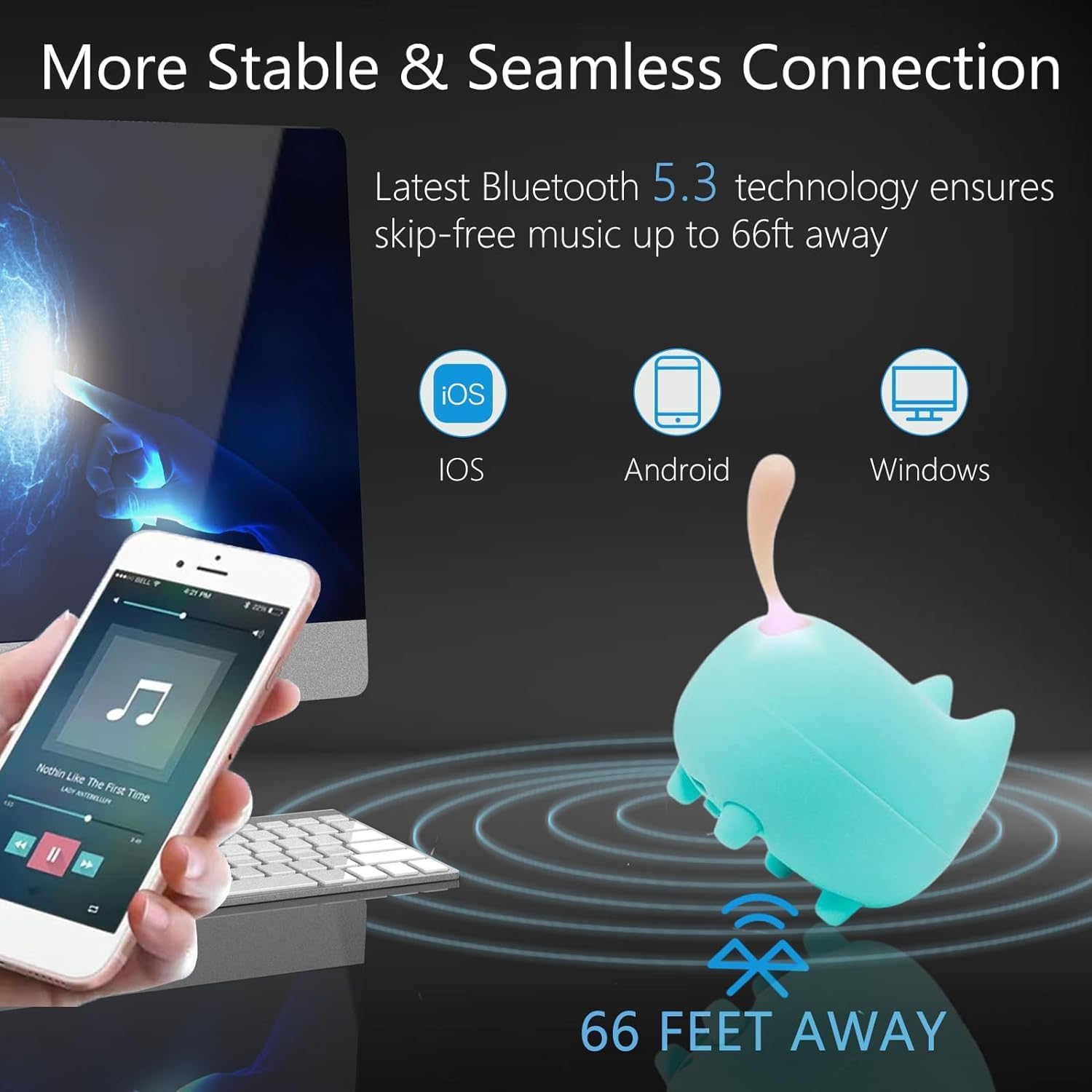 Gingo Portable Bluetooth Speaker, Mini Wireless Speakers With Clarity Stereo, Tws Pairing,Built In Mic, Super Bass,40H Playtime,