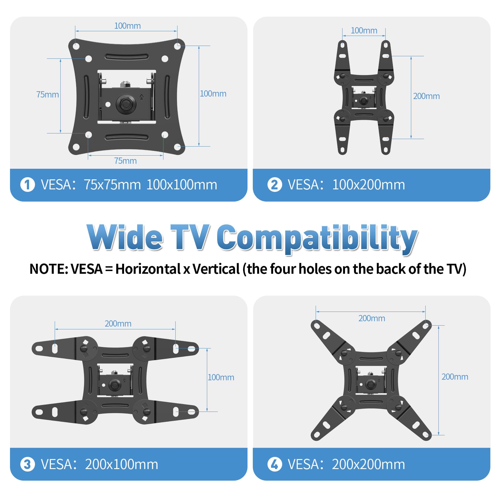C Mounts Full Motion Tv Wall Mount With Swivel,Extension And Tilt For Most 13 42 Inch Led Lcd Flat Screen Tvs & Monitors, Holds