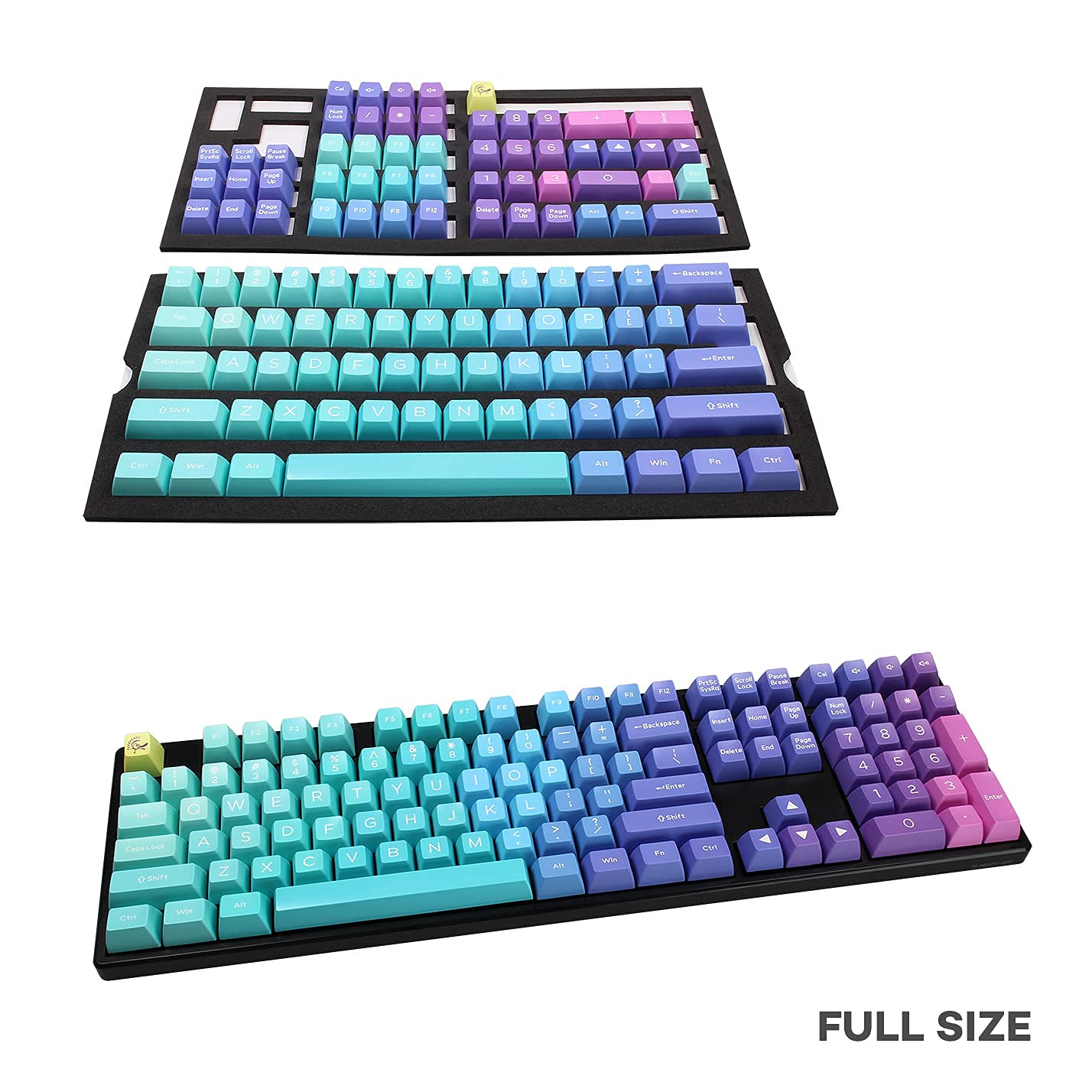 108 Key Abs Double Shot Sa Keycap Set   Azure (Hardcap/Ducky)