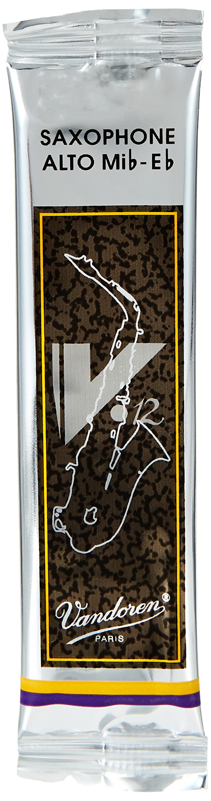 Vandoren Sr6125 Alto Sax V.12 Reeds Strength 2.5; Box Of 10