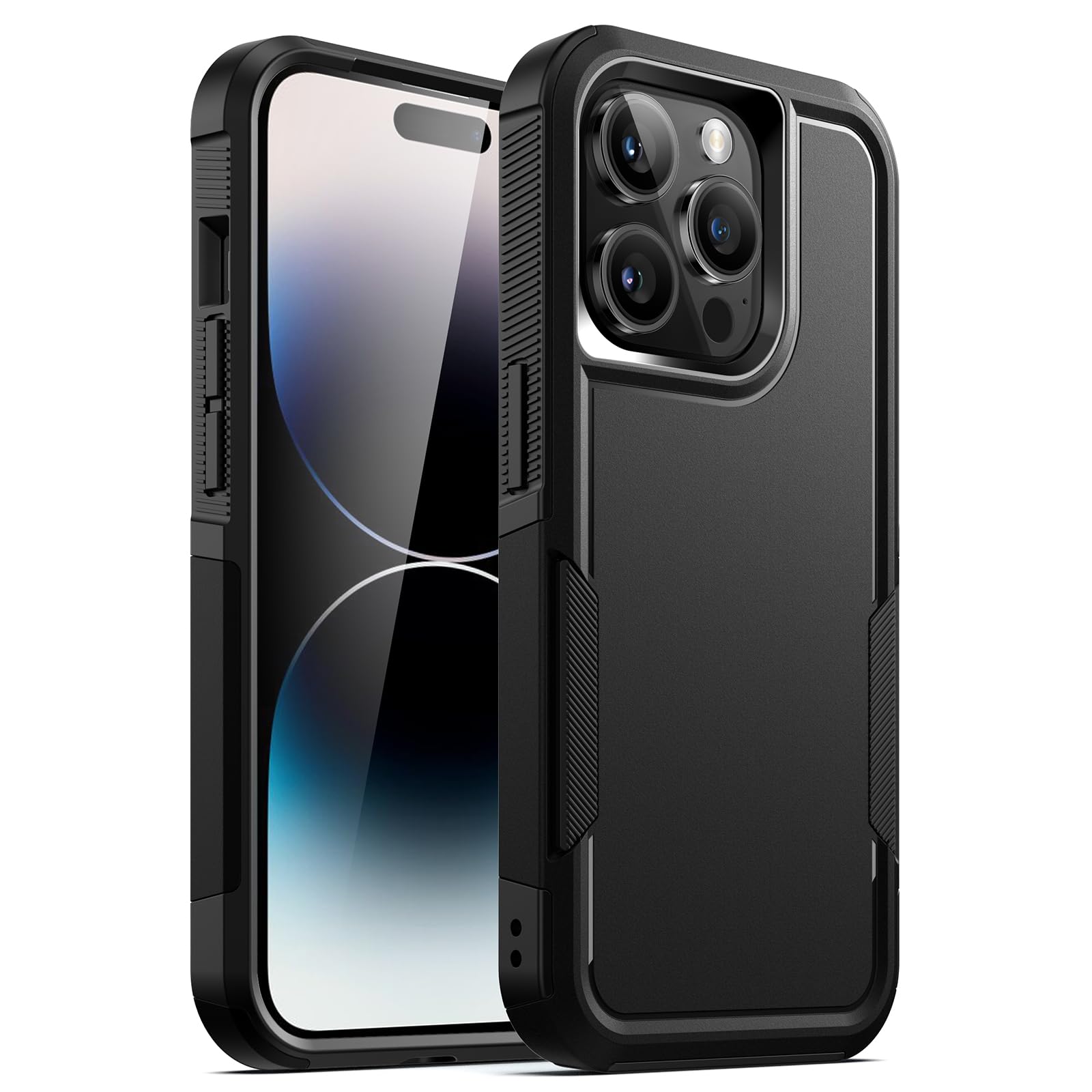 JETech Case for iPhone 14 Pro 6.1-Inch, Heavy Duty Dual-Layer Rugged Protection, Shockproof Protective Tough Phone Cover with Ma