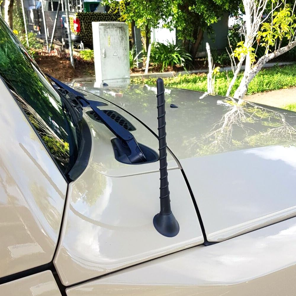 Vofono 7 Inch Antenna Compatible With 2000 2025 Toyota Tundra Tacoma, Spiral Flexible Rubber Antenna Replacement