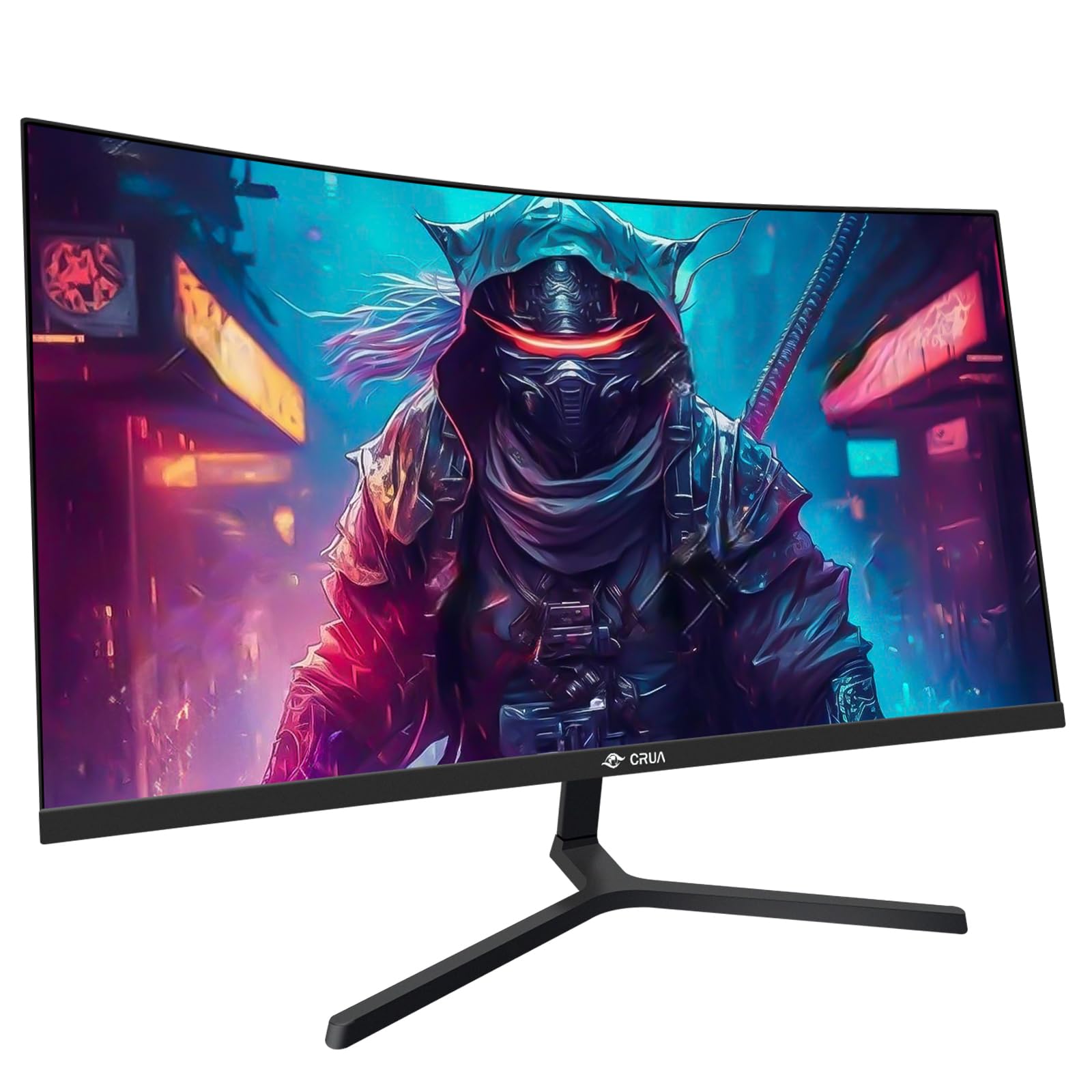 Crua 24 Inch Curved Gaming Monitor, 144Hz/165Hz Fhd 1080P Frameless Computer Monitor, Pc Monitors Support Amd Freesync, 99% Srgb