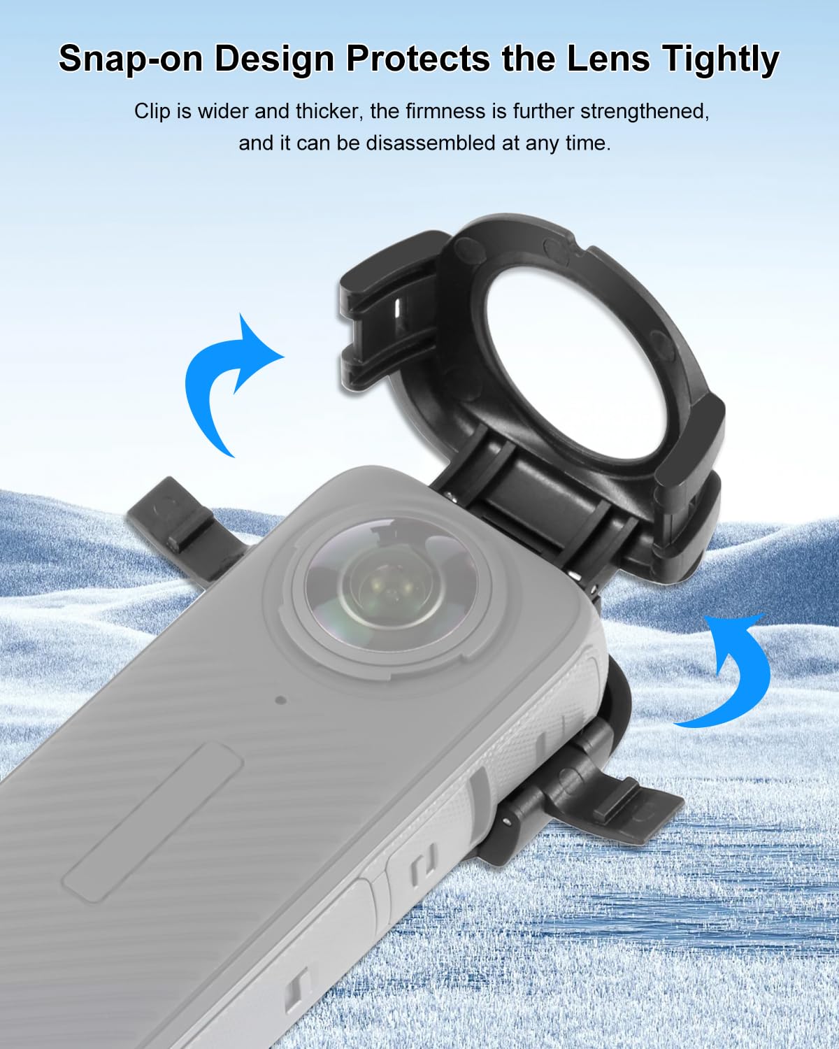 Puluz Lens Protector For Insta360 X4, Optical Glass Lens Guard Protective Cover For Insta 360 X4 Removable Waterproof & Anti Scr