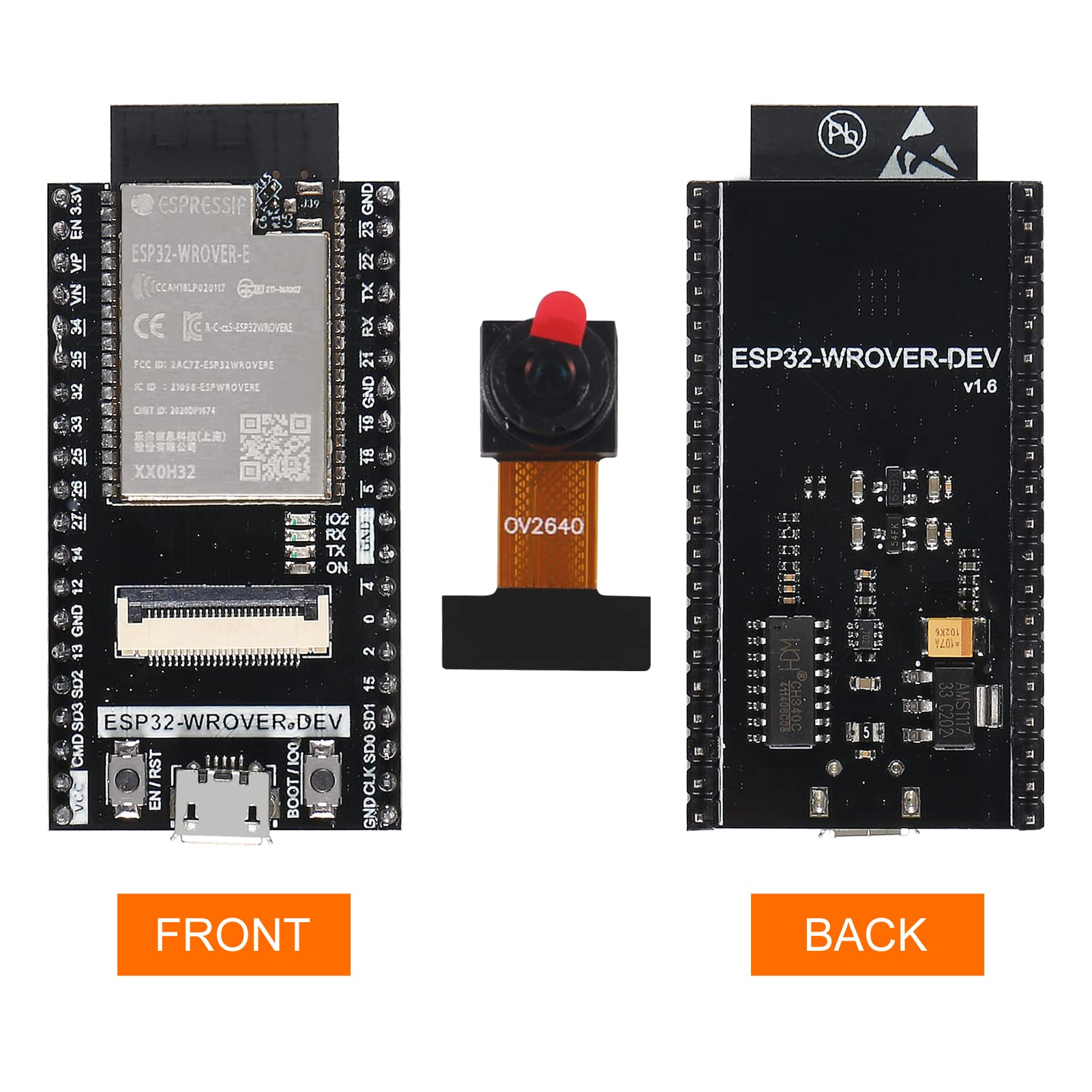 Aceirmc 4Pcs Esp32 Devkitc Core Board Esp32 Development Board Esp32 Wroom 32D Wifi Bluetooth Development Board For Arduino Ide (