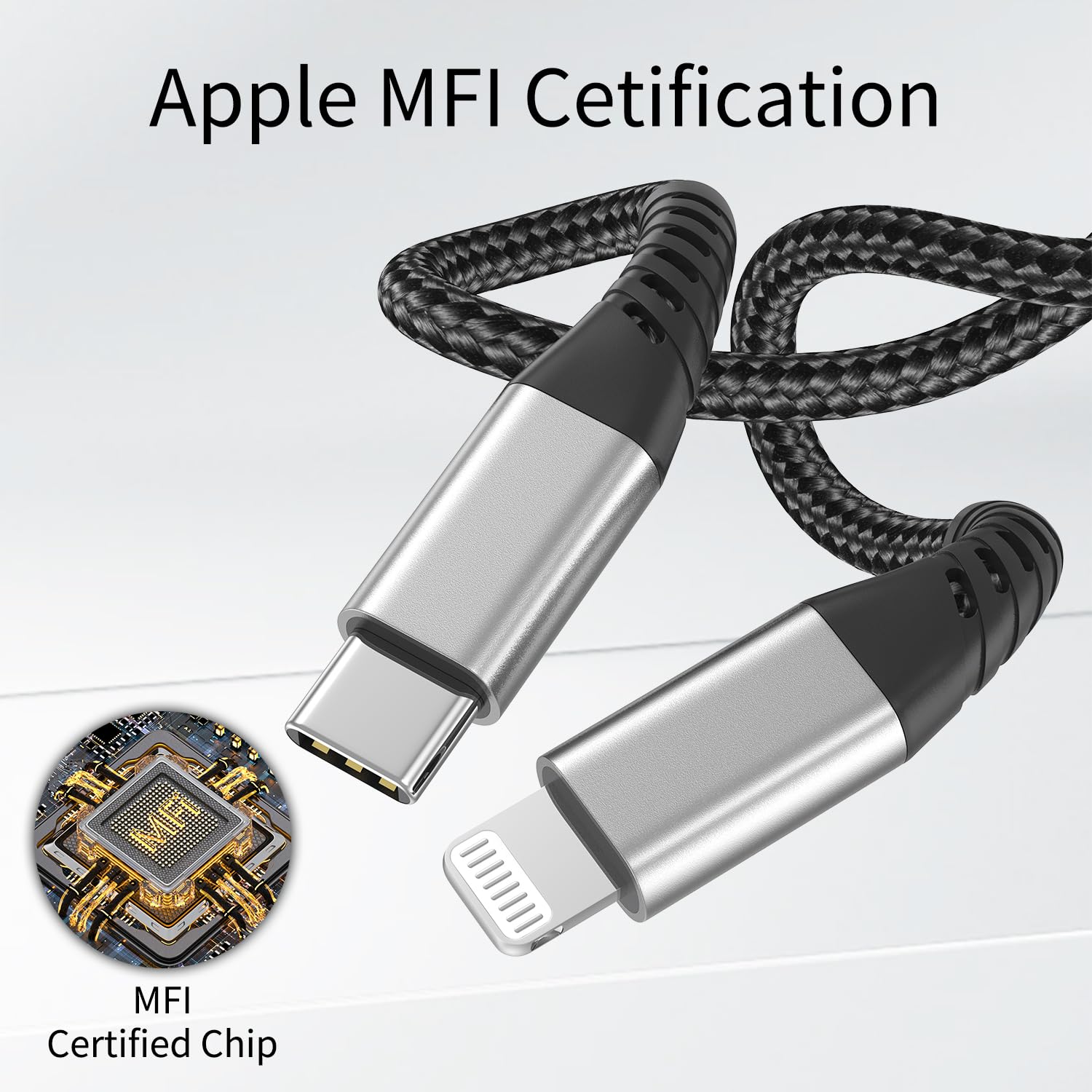 3Ft Usb C To Lightning Cable, 3Pack 1M Iphone Pd Fast Charging Usb C Cable Braided 3 Foot Cord For Apple Iphone 14 13 12 11 Pro