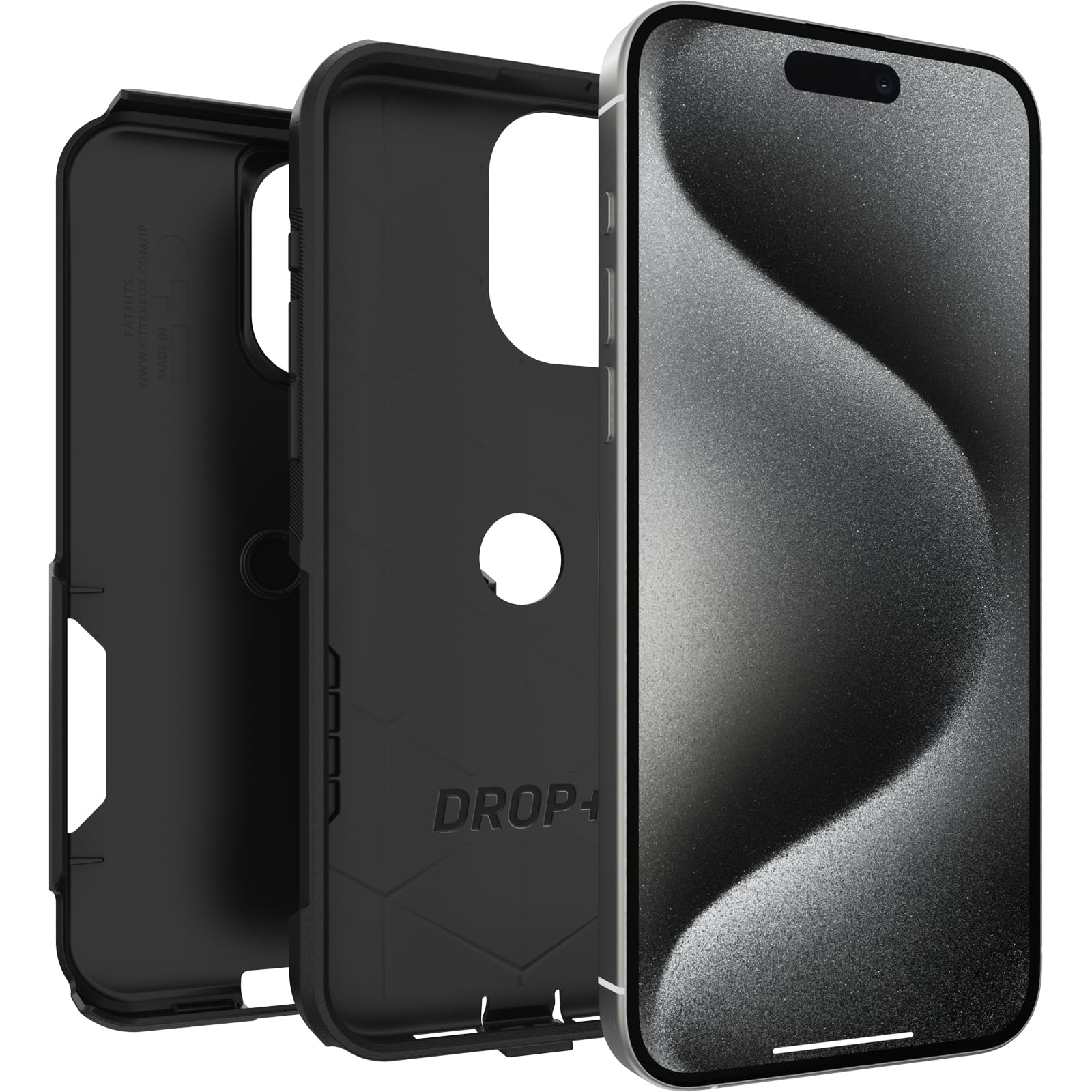 Otterbox Iphone 15 Pro Max (Only) Commuter Series Case   Black, Slim & Tough, Pocket Friendly, With Port Protection