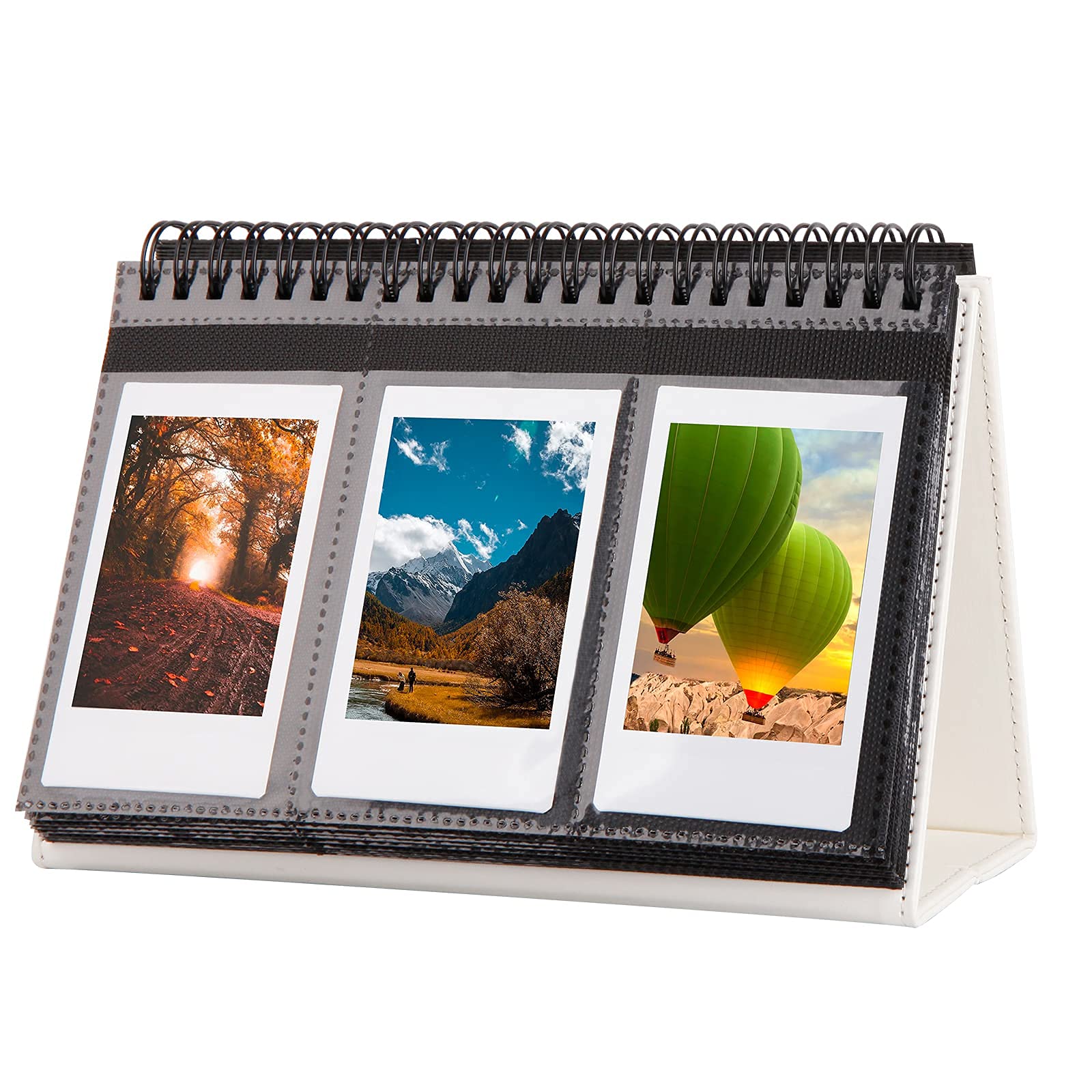 Instax Mini Photo Album For Fujifilm Instax Mini 11 12 9 40 Evo Liplay 8 7+ Instant Camera, 96 Pockets Desk Calendar Polaroid Photo Albums For Polaroid Kodak Zink 2X3' Film & Kpop Photo Card (White)