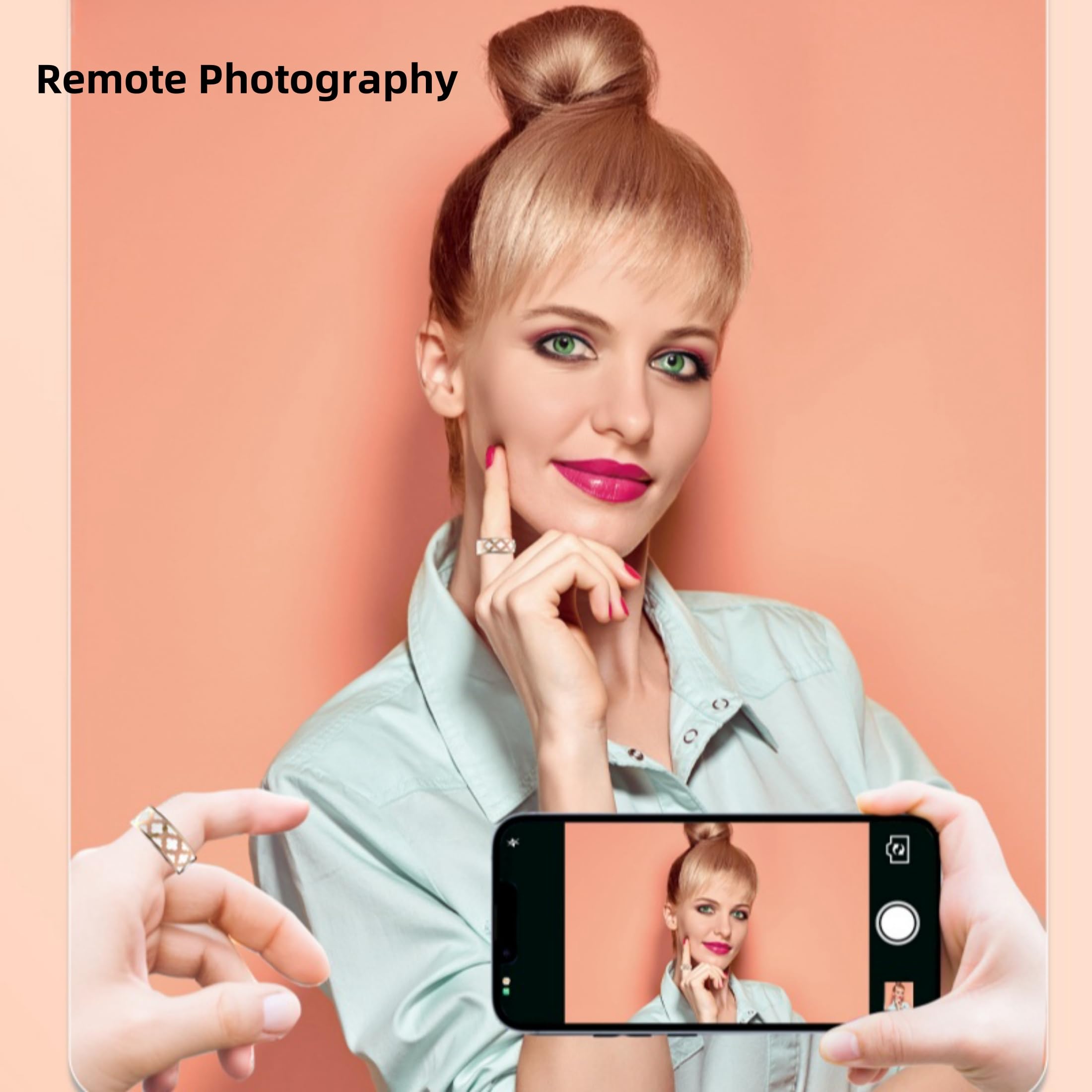 Unijethro Smart Health Tracker, Enamel Flower Pattern Ring   Sleep & Exercise Monitor, Ip68 Waterproof Activity Tracker With Cha