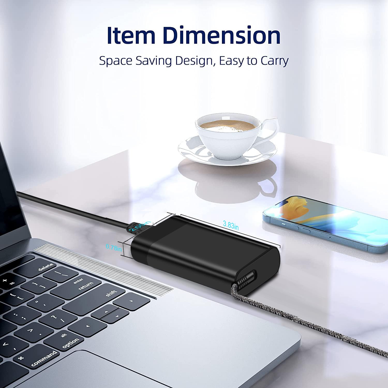 New Slim 65W Usb C Hp Laptop Charger For Hp Envy X360,Elitebook X360,Spectre X360,Replacement For Hp Chromebook X360,Elite X2,Pr