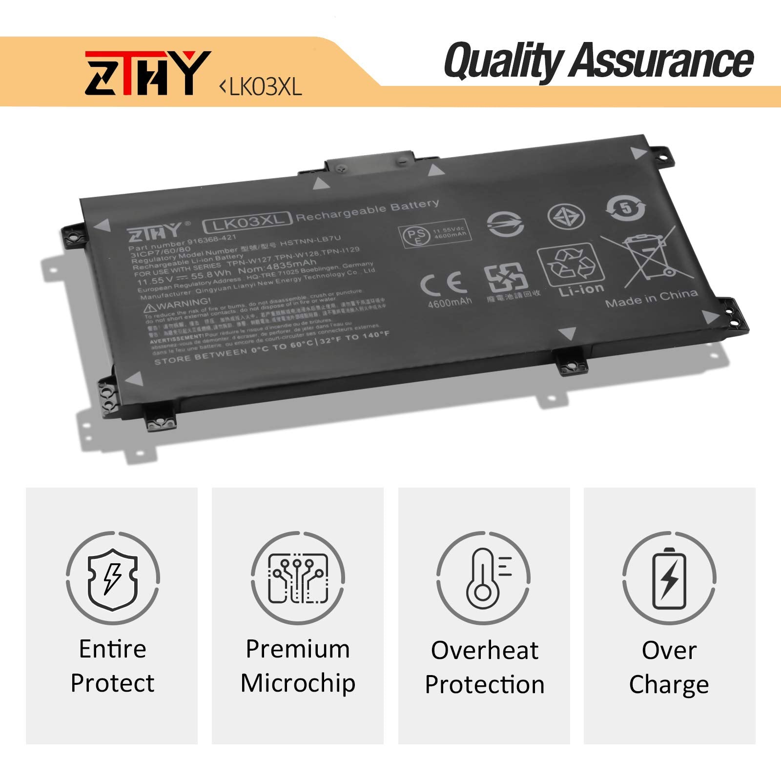 Lk03Xl L09281 855 Battery Replacement For Hp Envy X360 15 Bp 15 Bq 15 Cn 17 Ae 17 Ce 17 Bw 15 Cr0Xxx 15M Bp1Xx 15M Cn0Xxx 15 Cn1