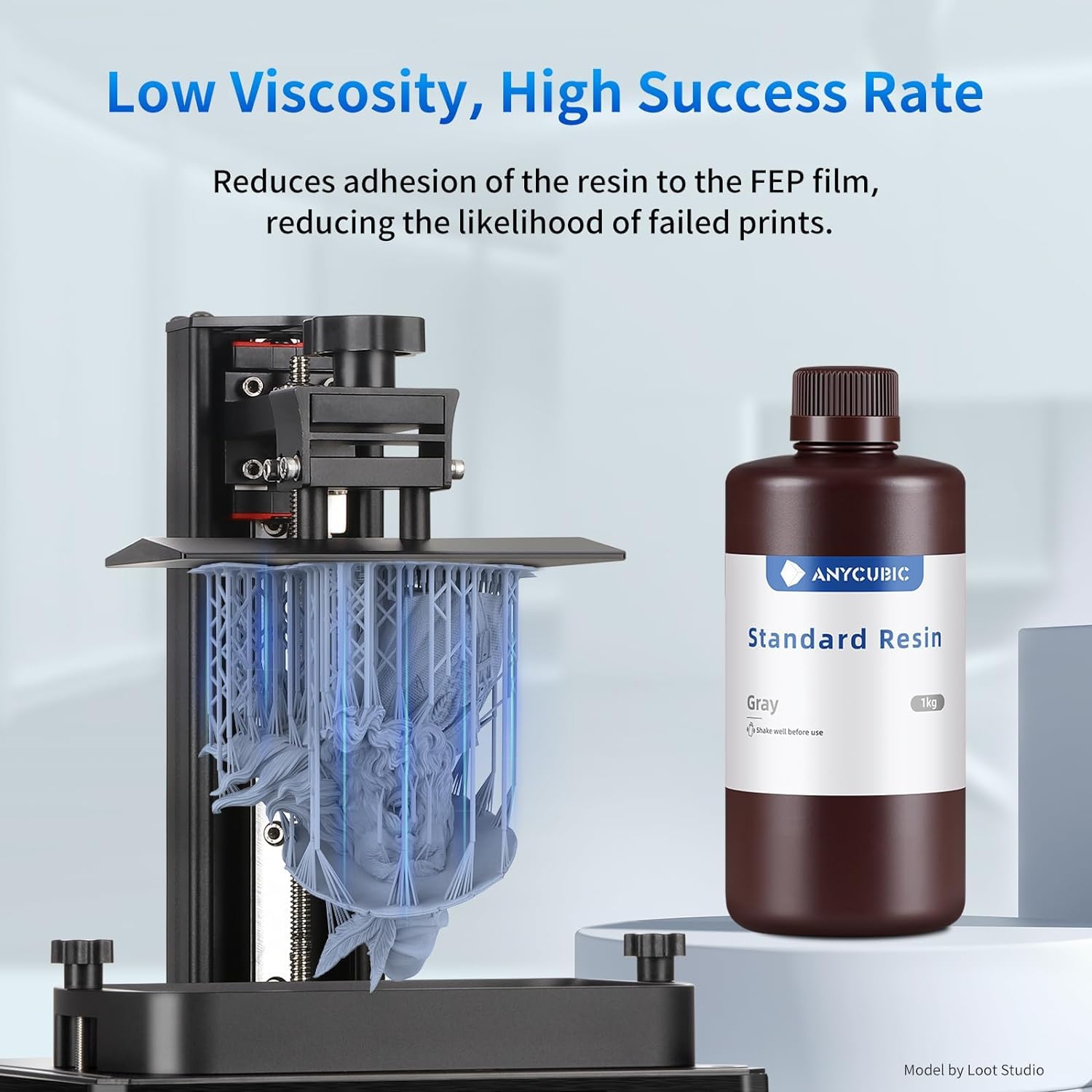 Anycubic 3D Printer Resin Bundle, 405Nm Sla Uv Curing Resin With High Precision And Quick Curing & Excellent Fluidity For Lcd 3D