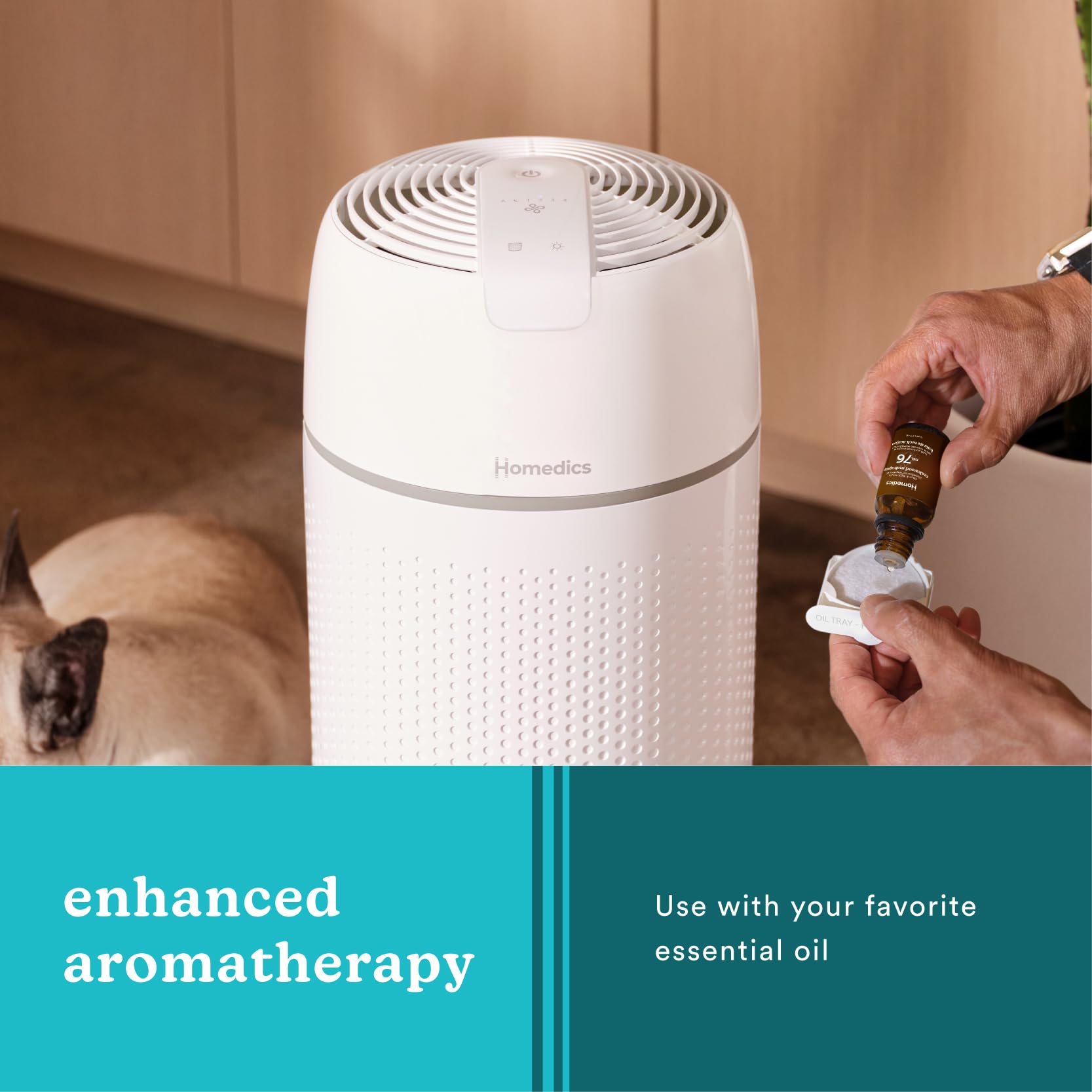 Homedics Air Purifier, 4 In 1 Tower, True Hepa Filtration, Reduce Airborne Allergens, Bacteria, Virus, Mold, Fungus, Reduce Odor